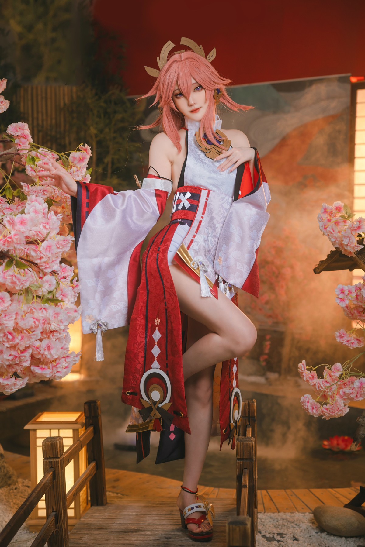 蛋黄mayo Cosplay 八重神子(7)