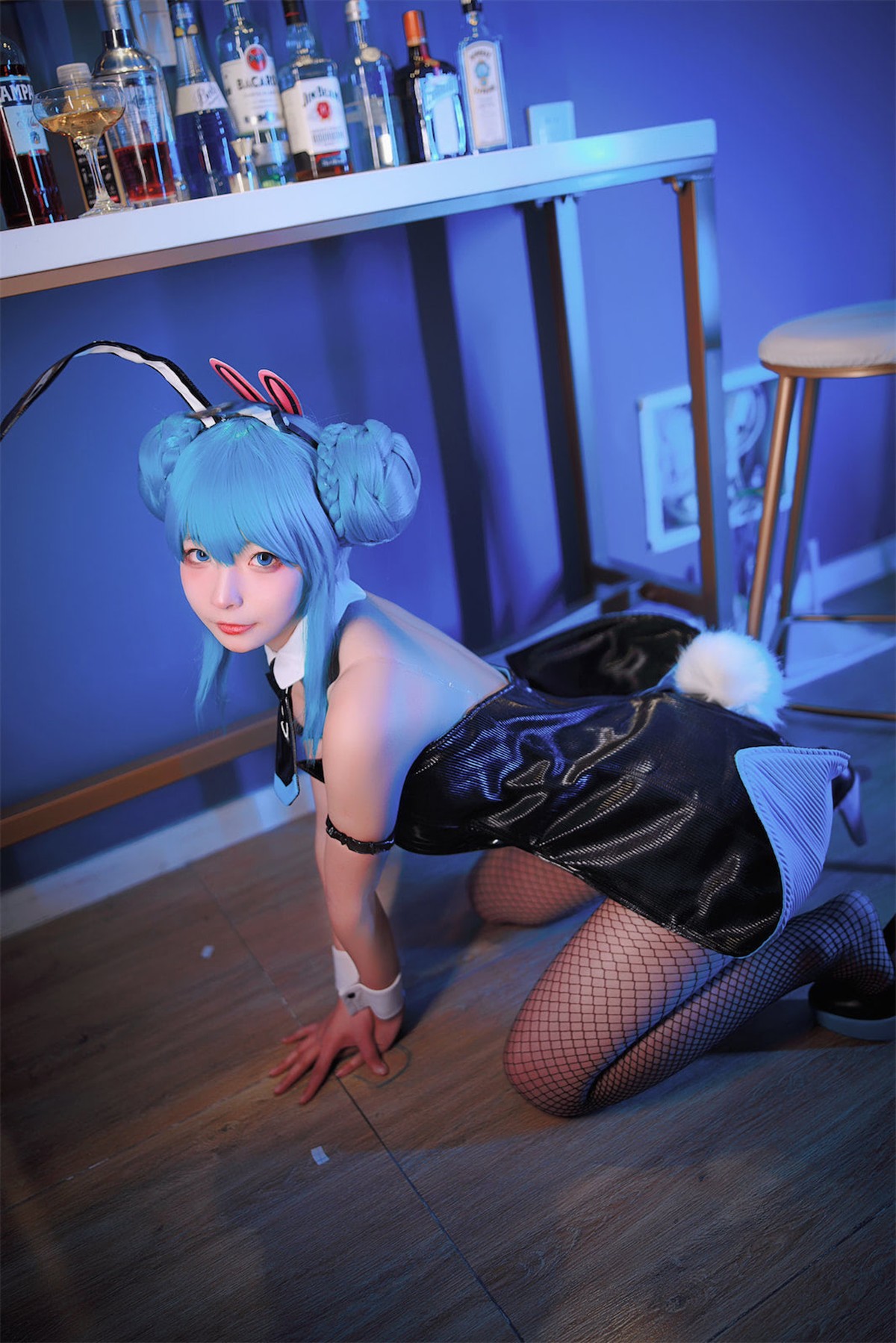 Cosplay Yuuhui玉汇 初音黑兔(32)