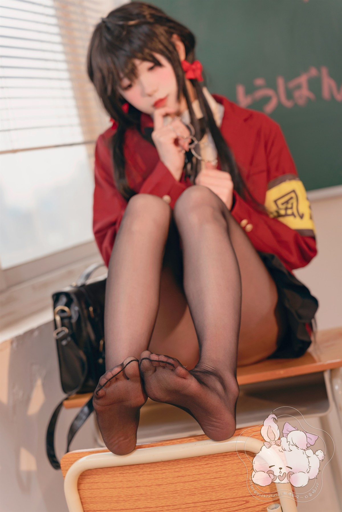 Cosplay 咬一口兔娘 风纪委员大凤 Set.01(35)