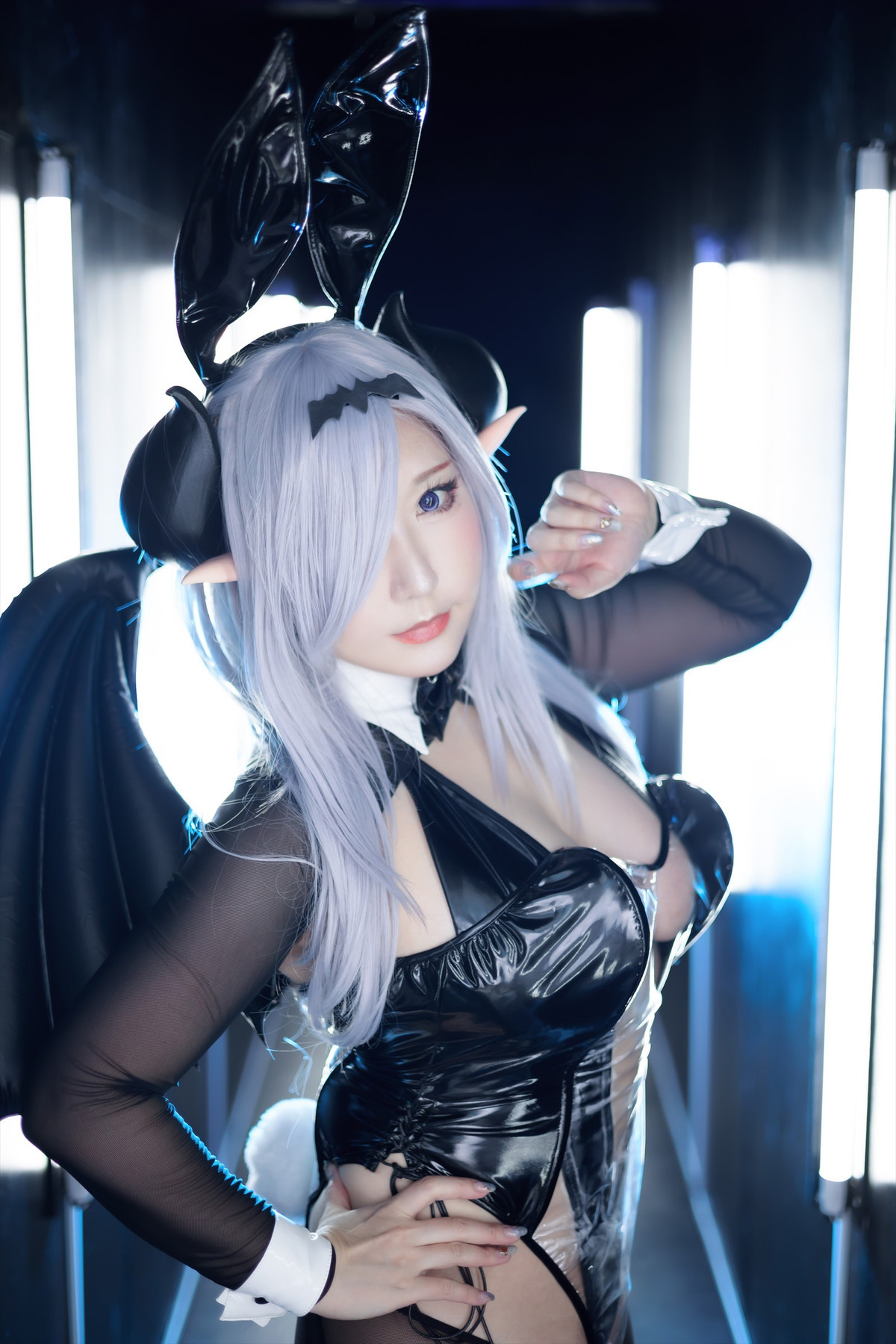 Cosplay SAKUサク See-through Bunny Succubus Set.02(8)