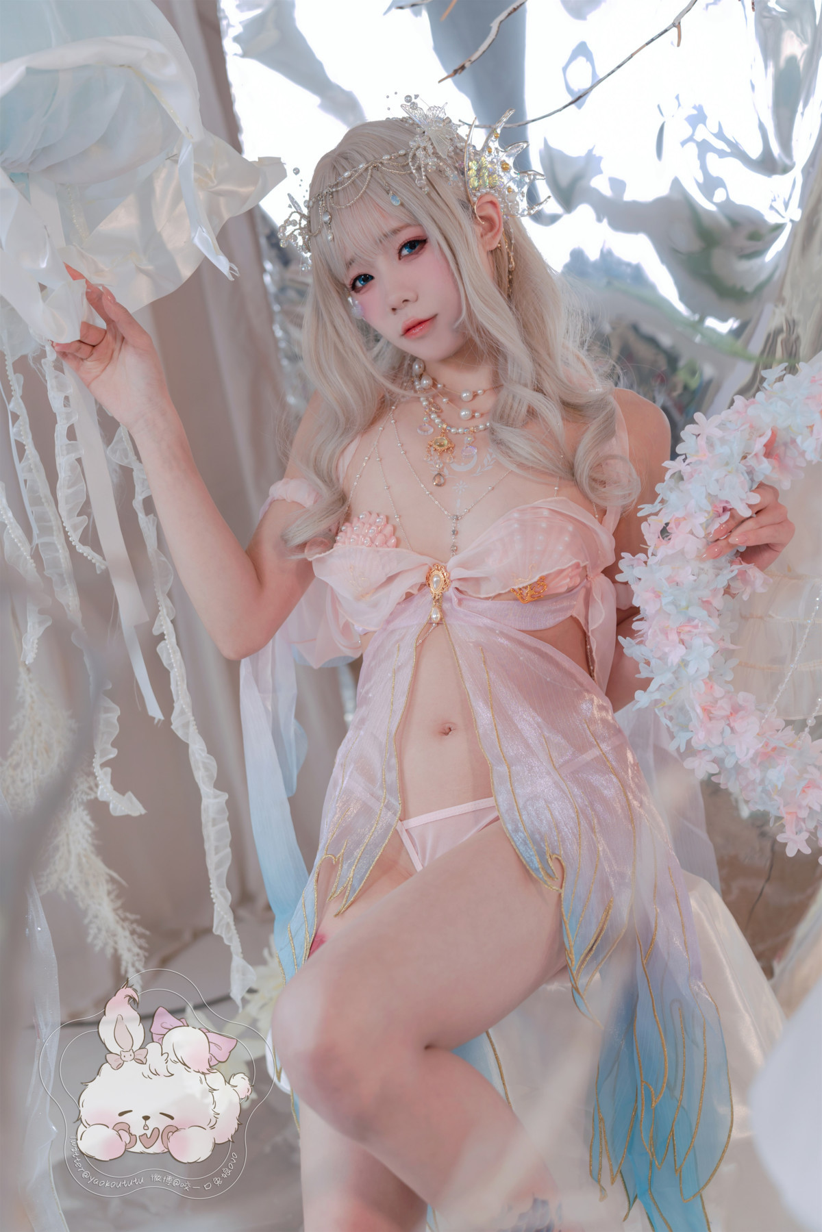 Cosplay 咬一口兔娘 海的女儿 Mermaid(6)