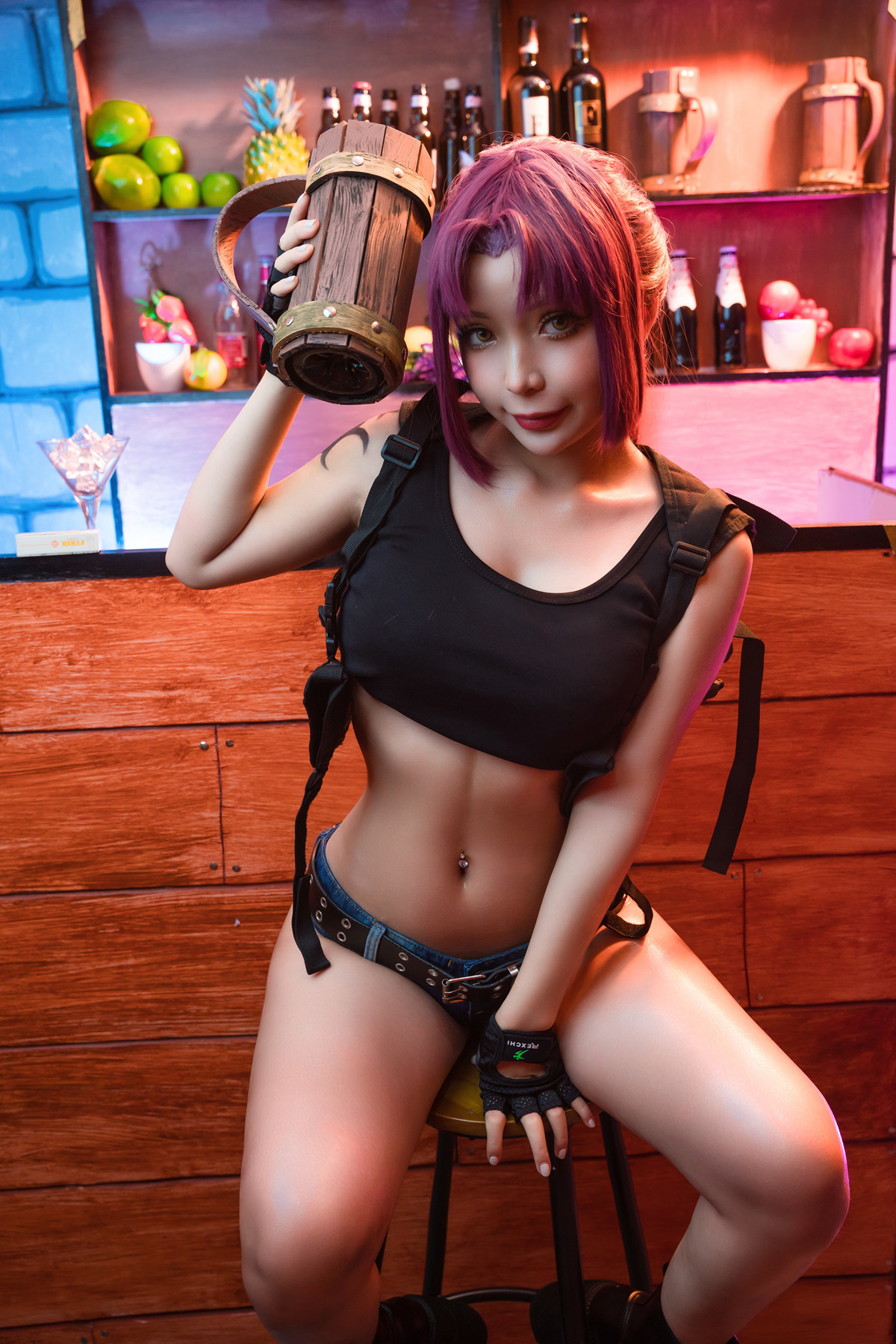 Cosplay Umeko.J Revy Black Lagoon(9)