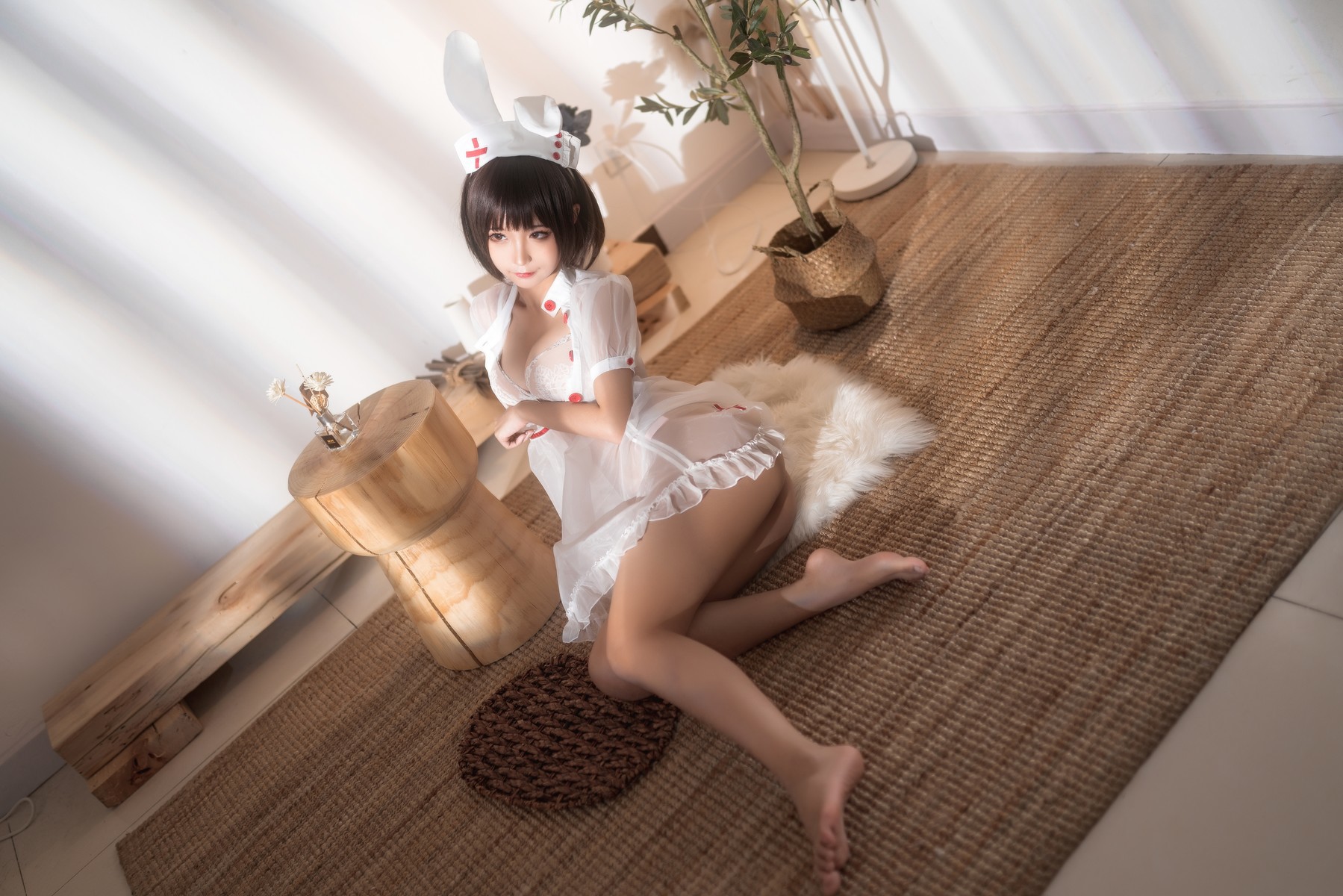 Cosplay 蠢沫沫 Chunmomo 透明护士(24)