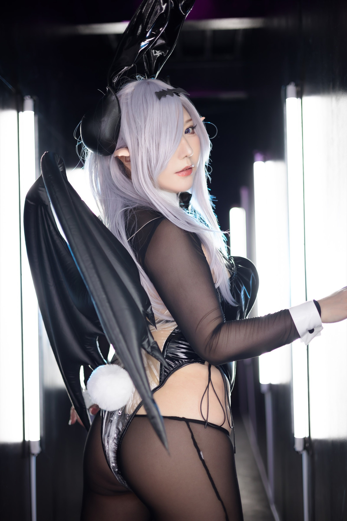 Cosplay SAKUサク See-through Bunny Succubus Set.01(17)