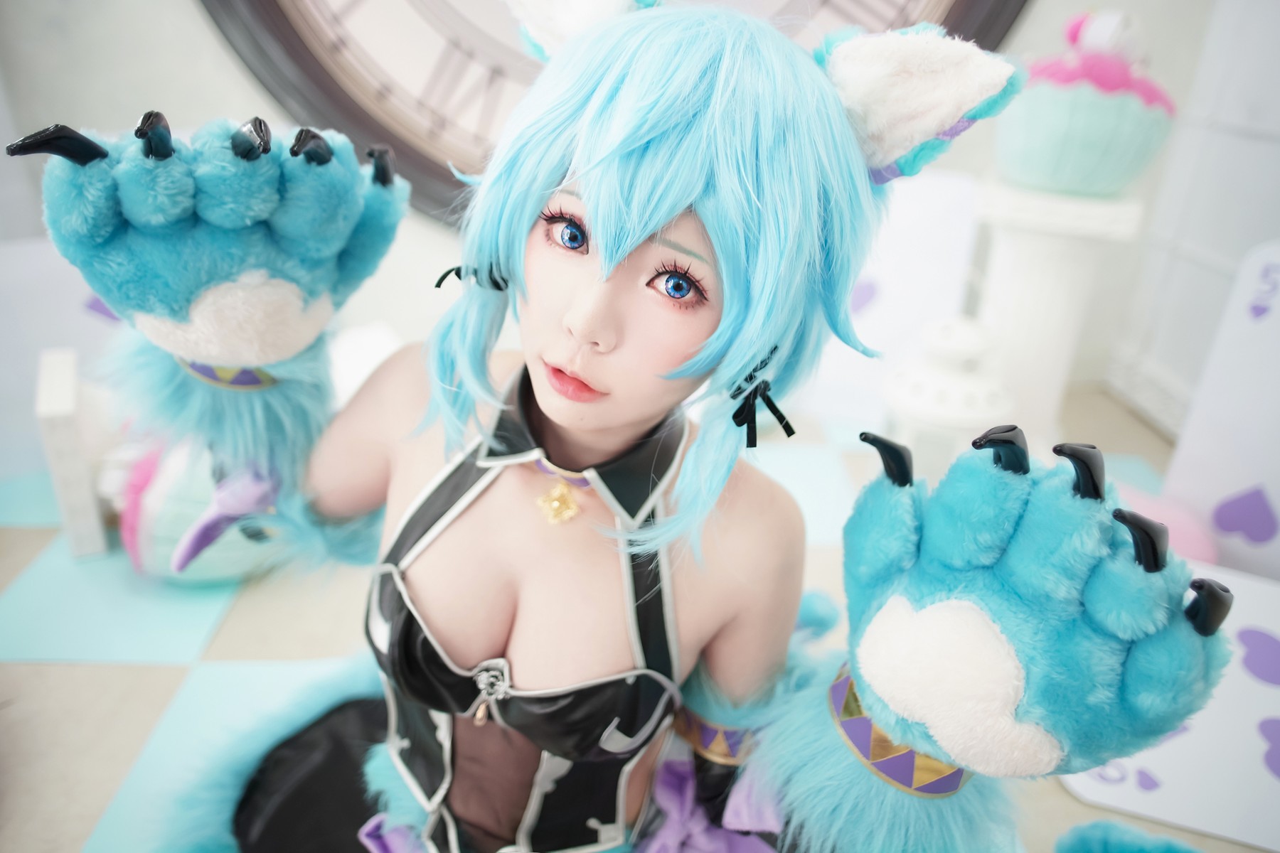 Cosplay ElyEE子 诗乃扑克猫(8)