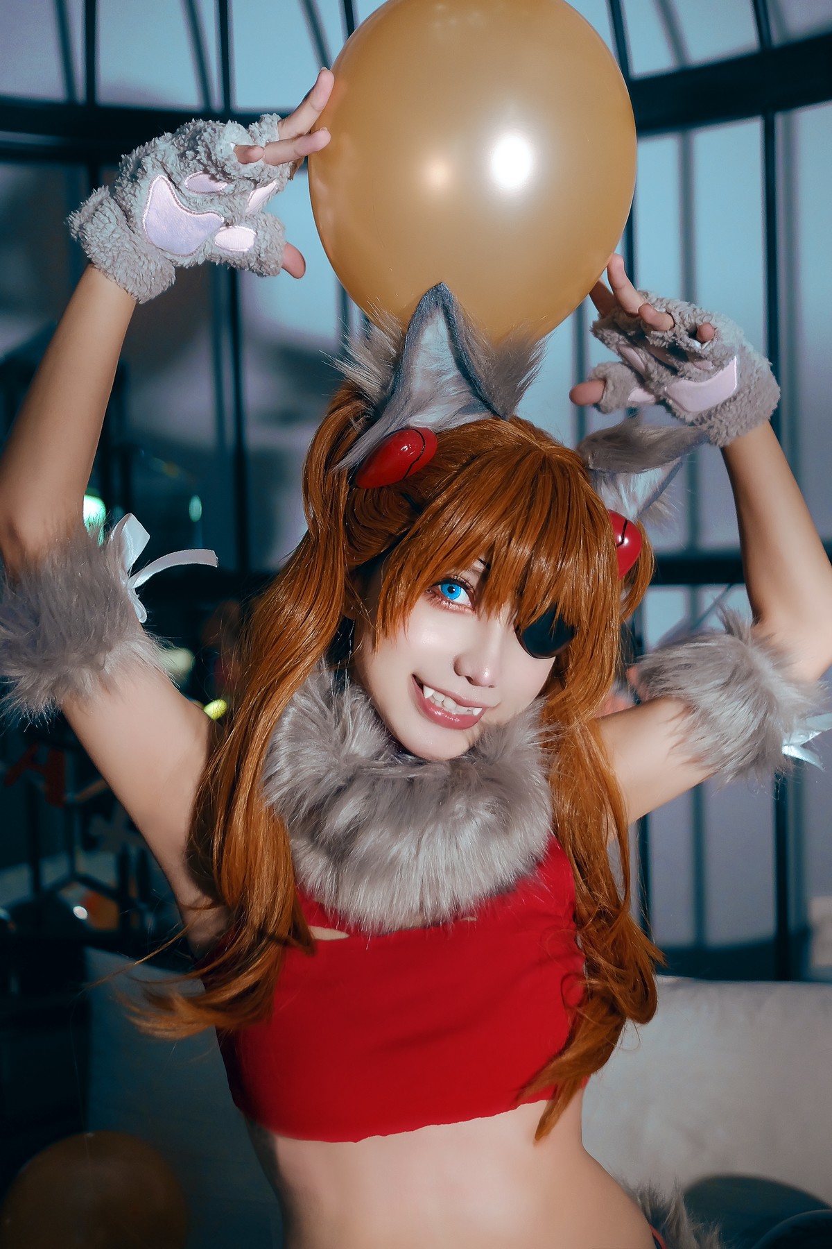 MingTao 明桃 Cosplay Asuka Werewolf(16)