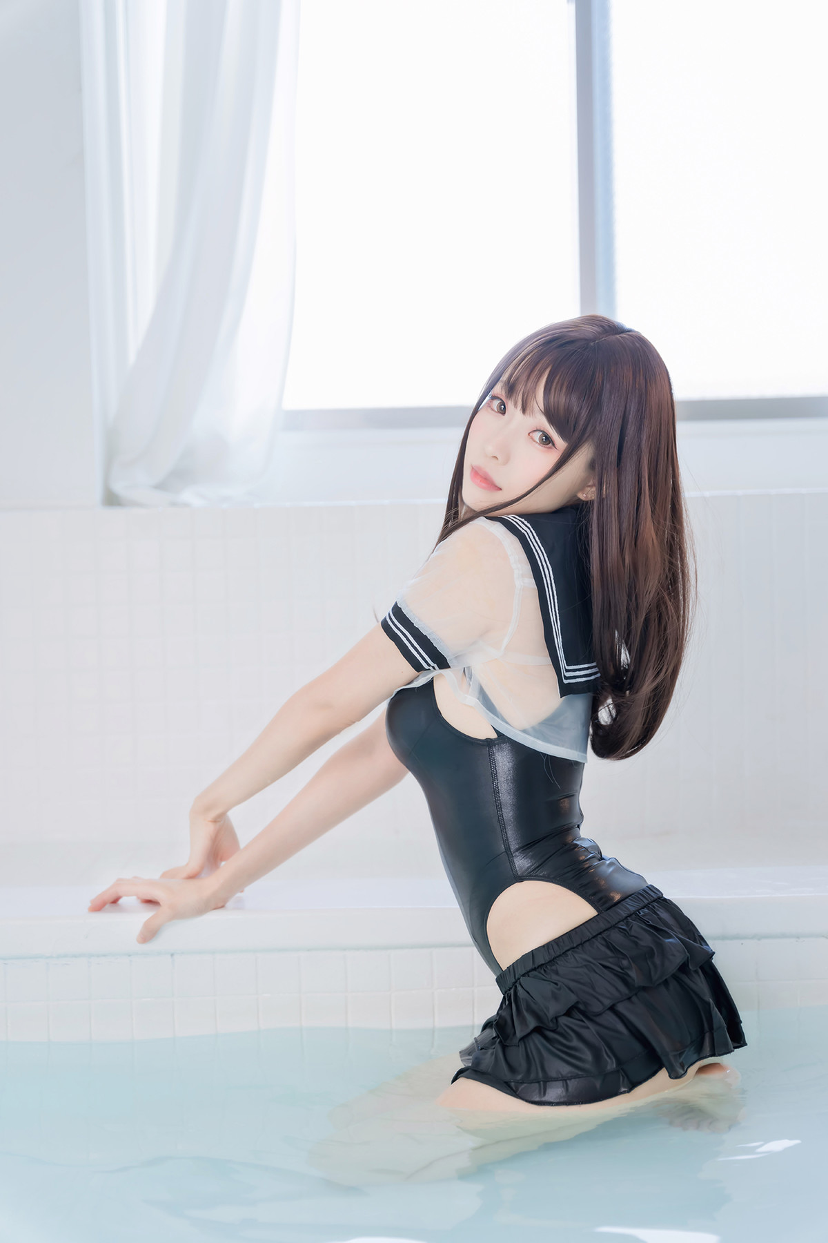 Cosplay ElyEE子 Racing Swimsuit 競泳水手服 Set.01(28)