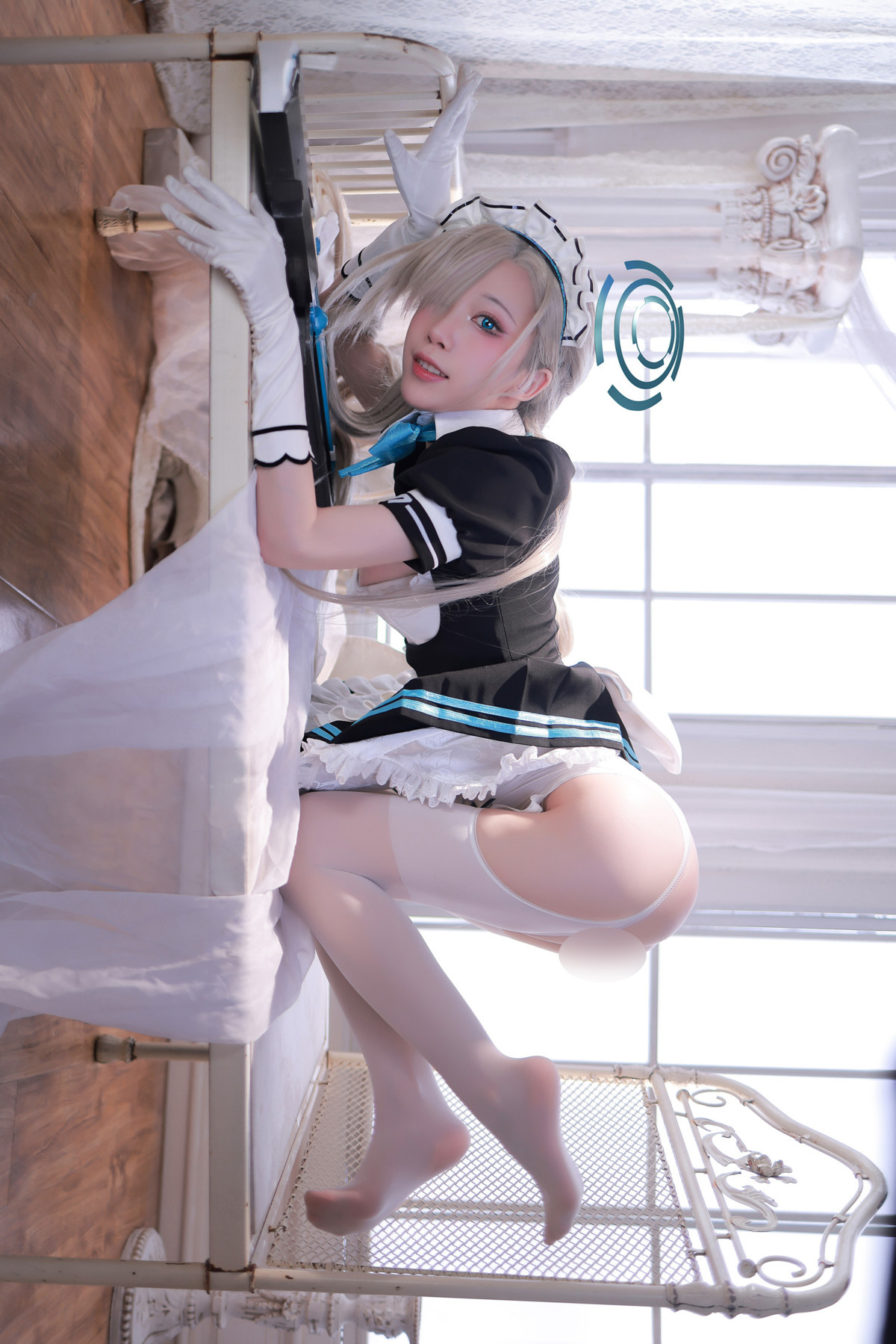 Cosplay 水淼Aqua 碧蓝档案 一之濑明日奈女仆B Set.04(6)