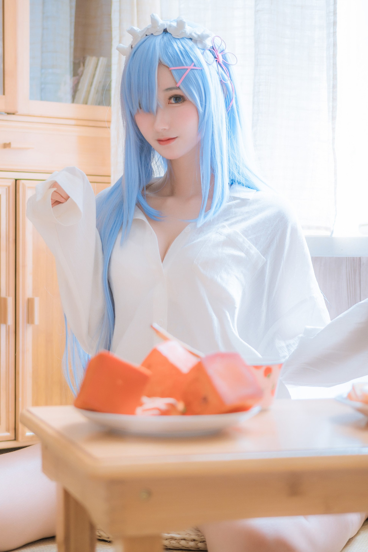 Cosplay 羽生三未图集 蕾姆(12)