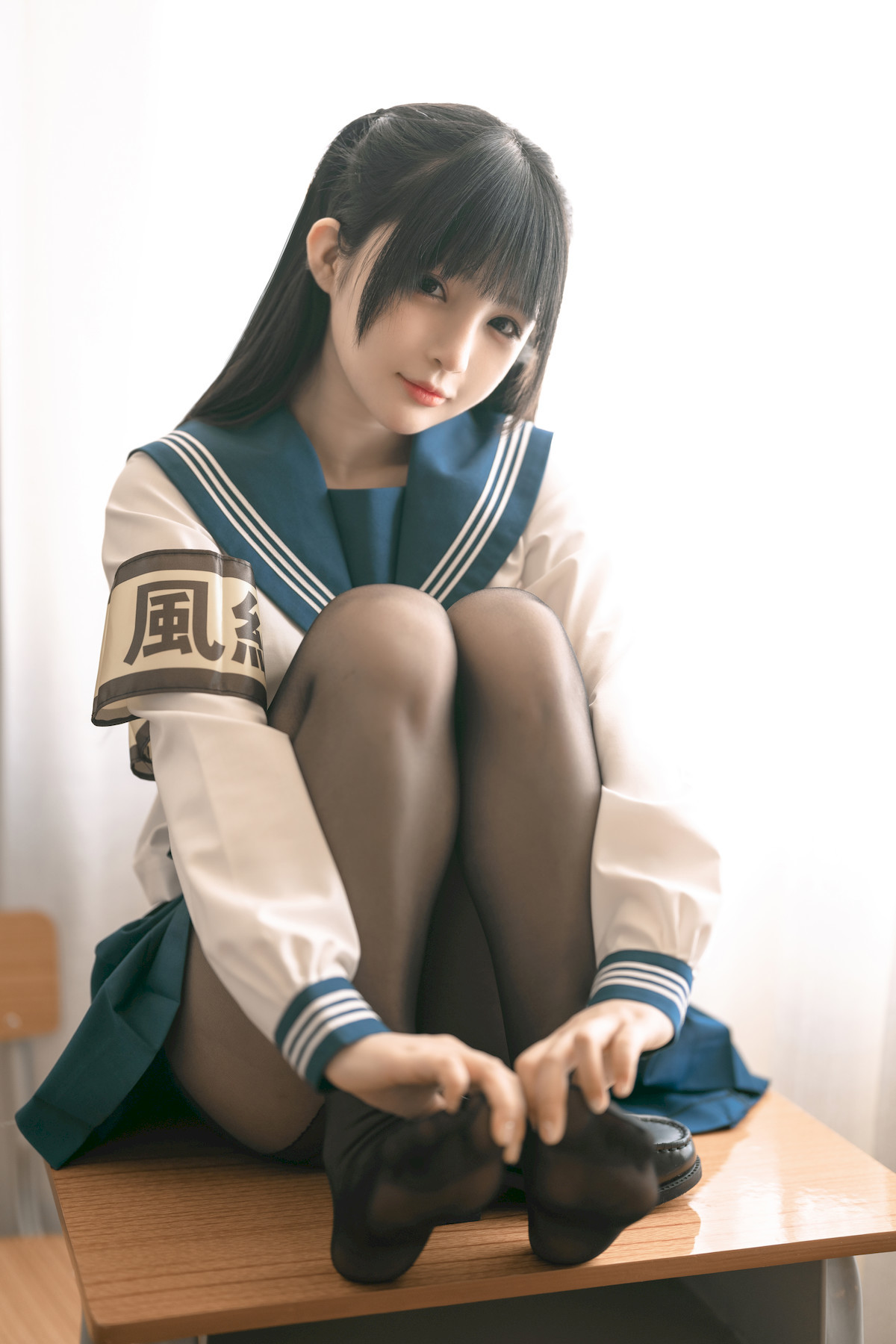 桜井宁宁 Cosplay 风纪委员(11)