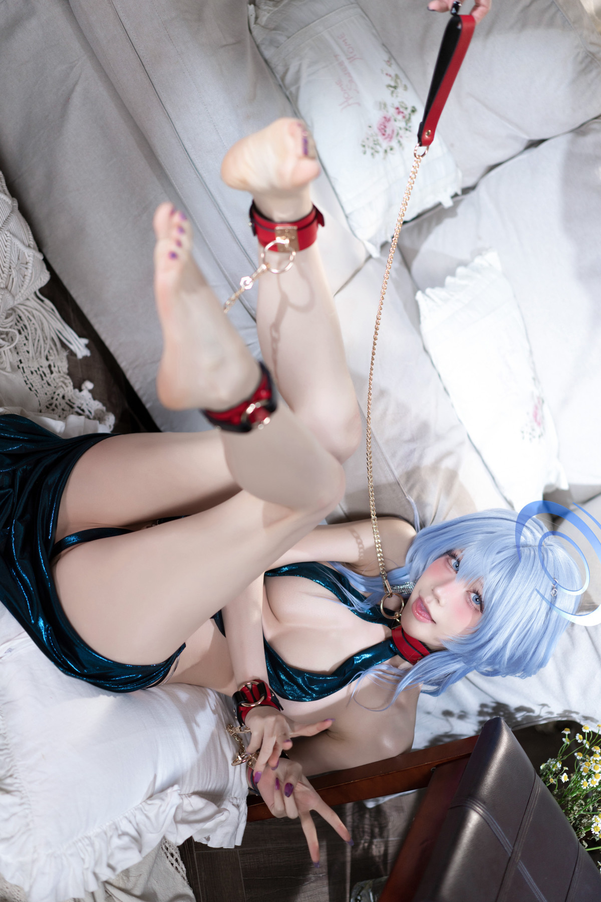 Cosplay 水淼Aqua 碧蓝档案 天雨亚子礼服 Set.02(34)