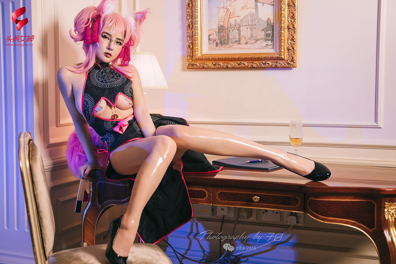 [TouTiao头条女神] 2019.04.27 温心怡 玉藻前·秘书狐COSPLAY(6)