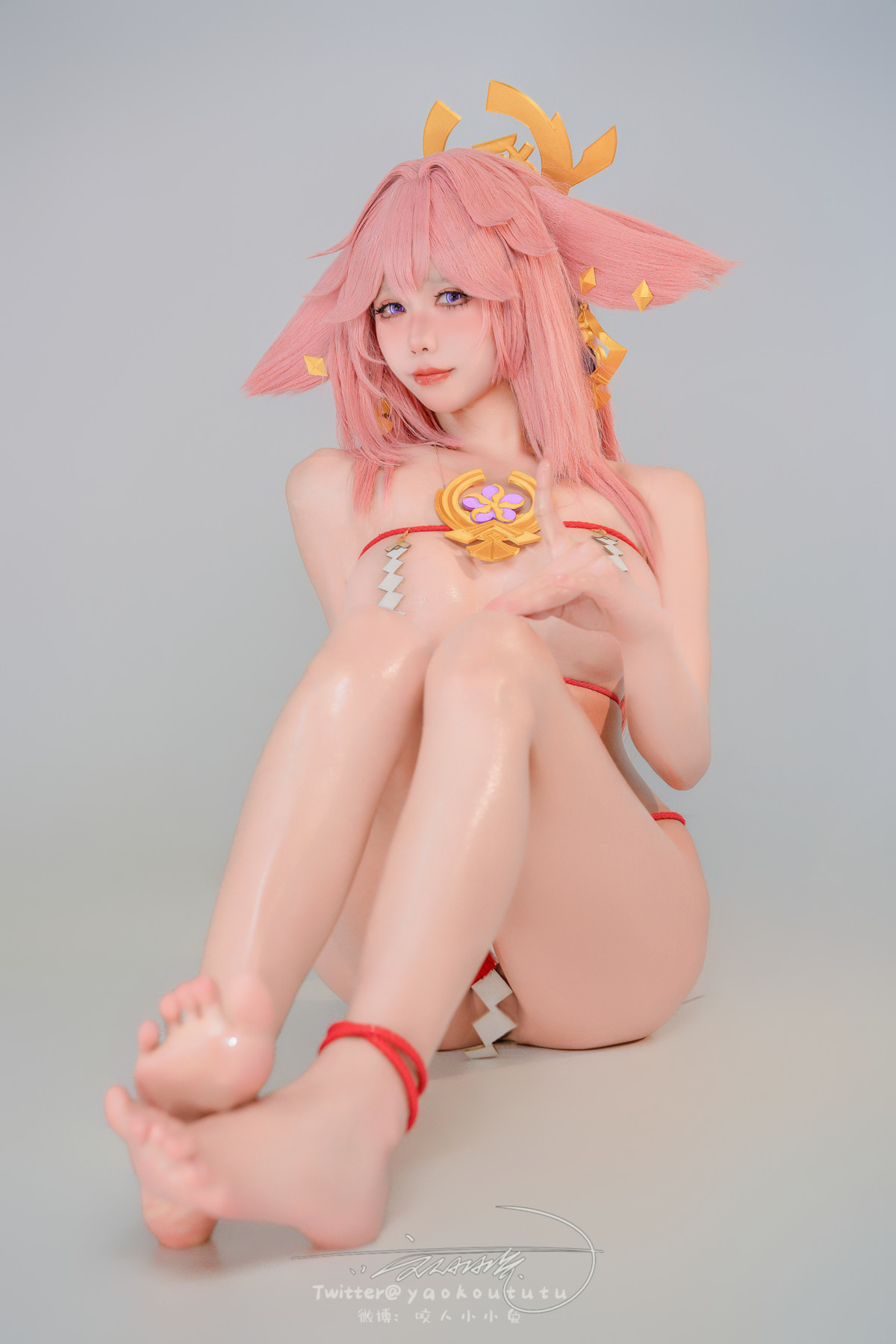 Cosplay 黏黏团子兔 春江水暖 神子贺岁 Set.02(9)