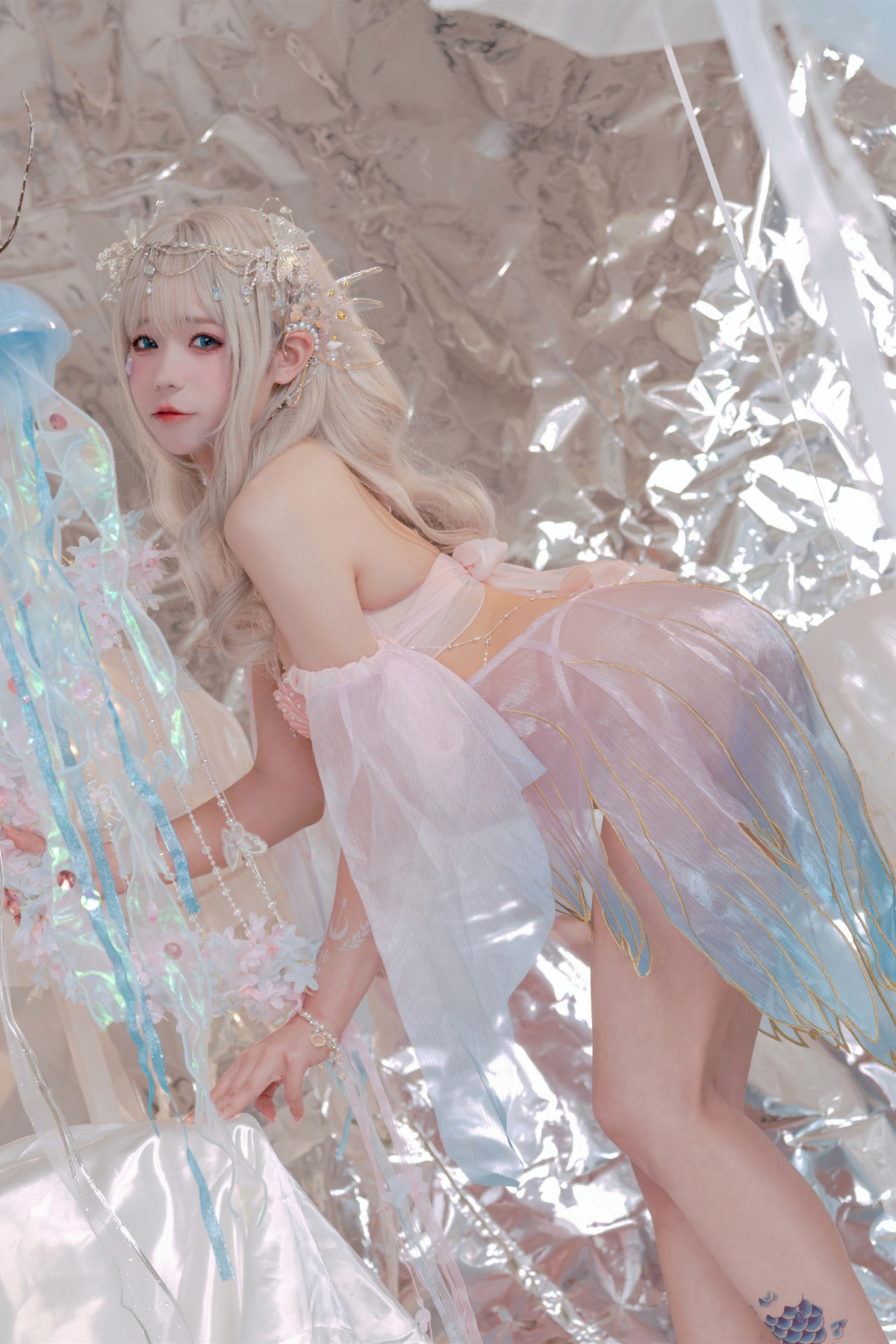 Cosplay 咬一口兔娘 海的女儿 Mermaid(3)