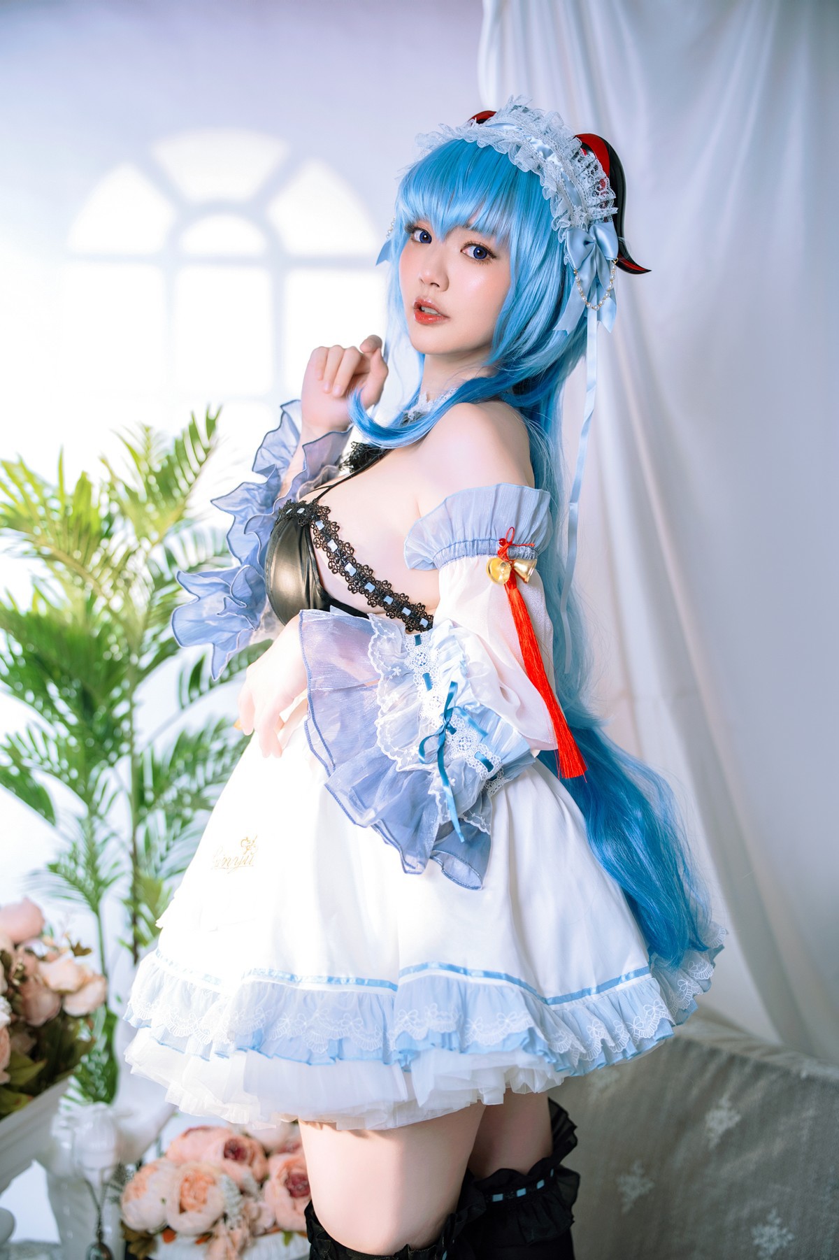 Cosplay Ying Tze 甘雨 Ganyu Maid(27)