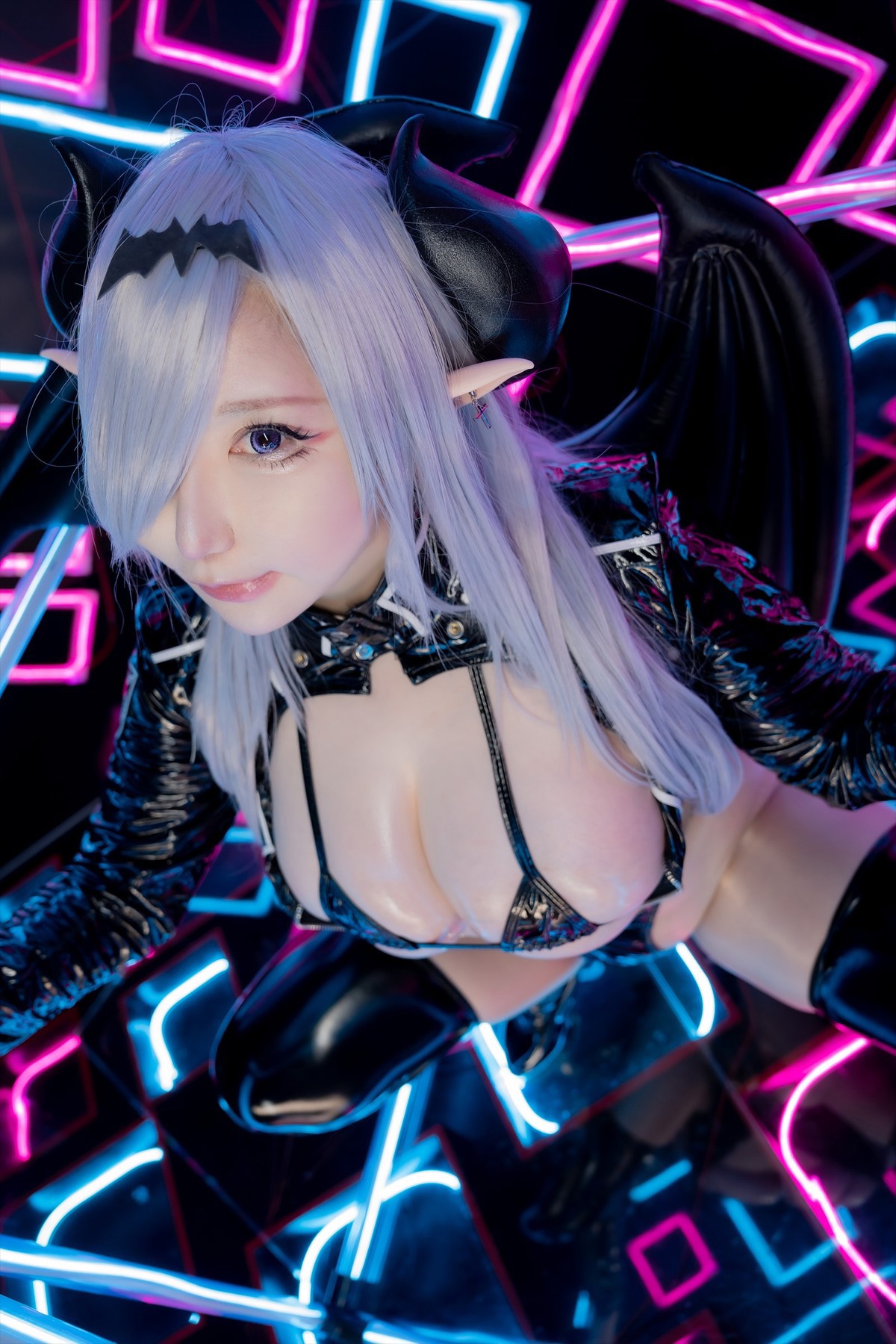 Cosplay SAKUサク See-through Bunny Succubus Set.04(18)
