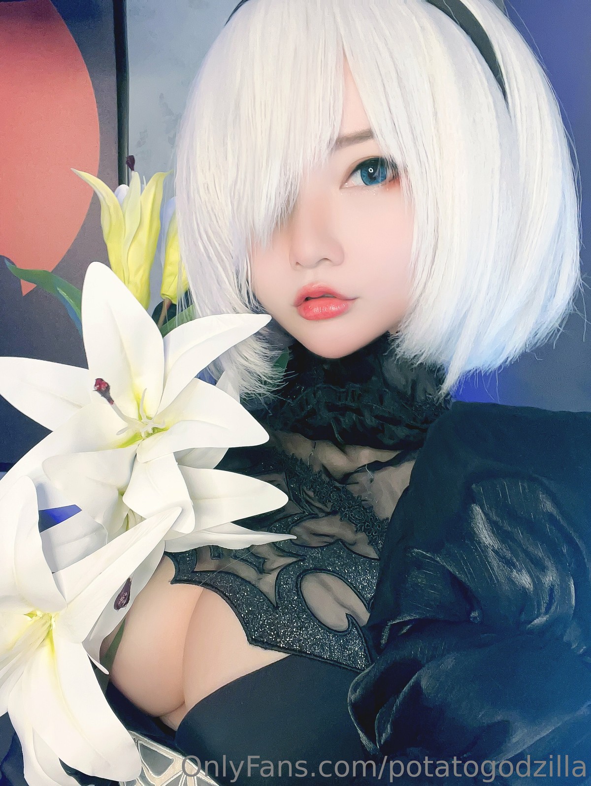 Cosplay Potato Godzilla 2B Bride(3)