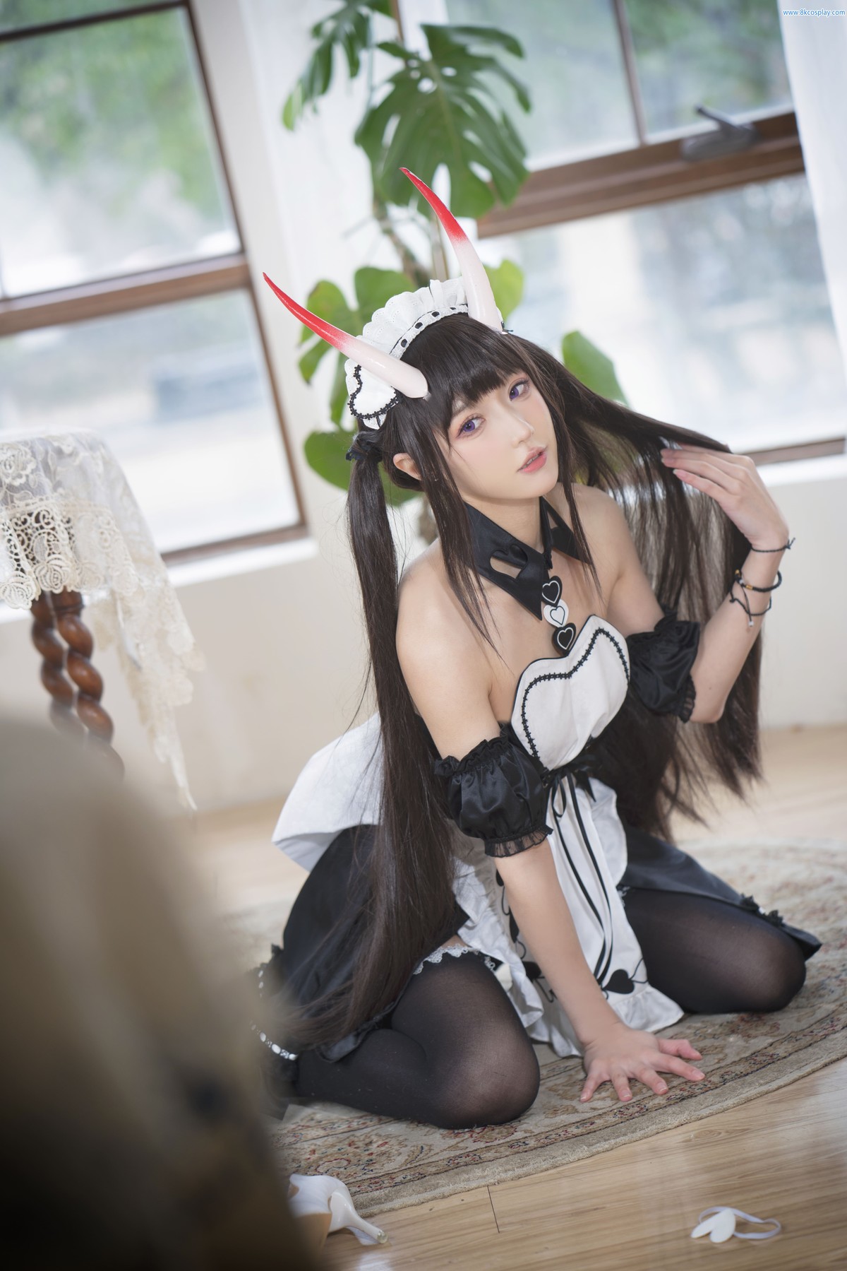 阿包也是兔娘 Cosplay 月舰长 能代女仆(15)