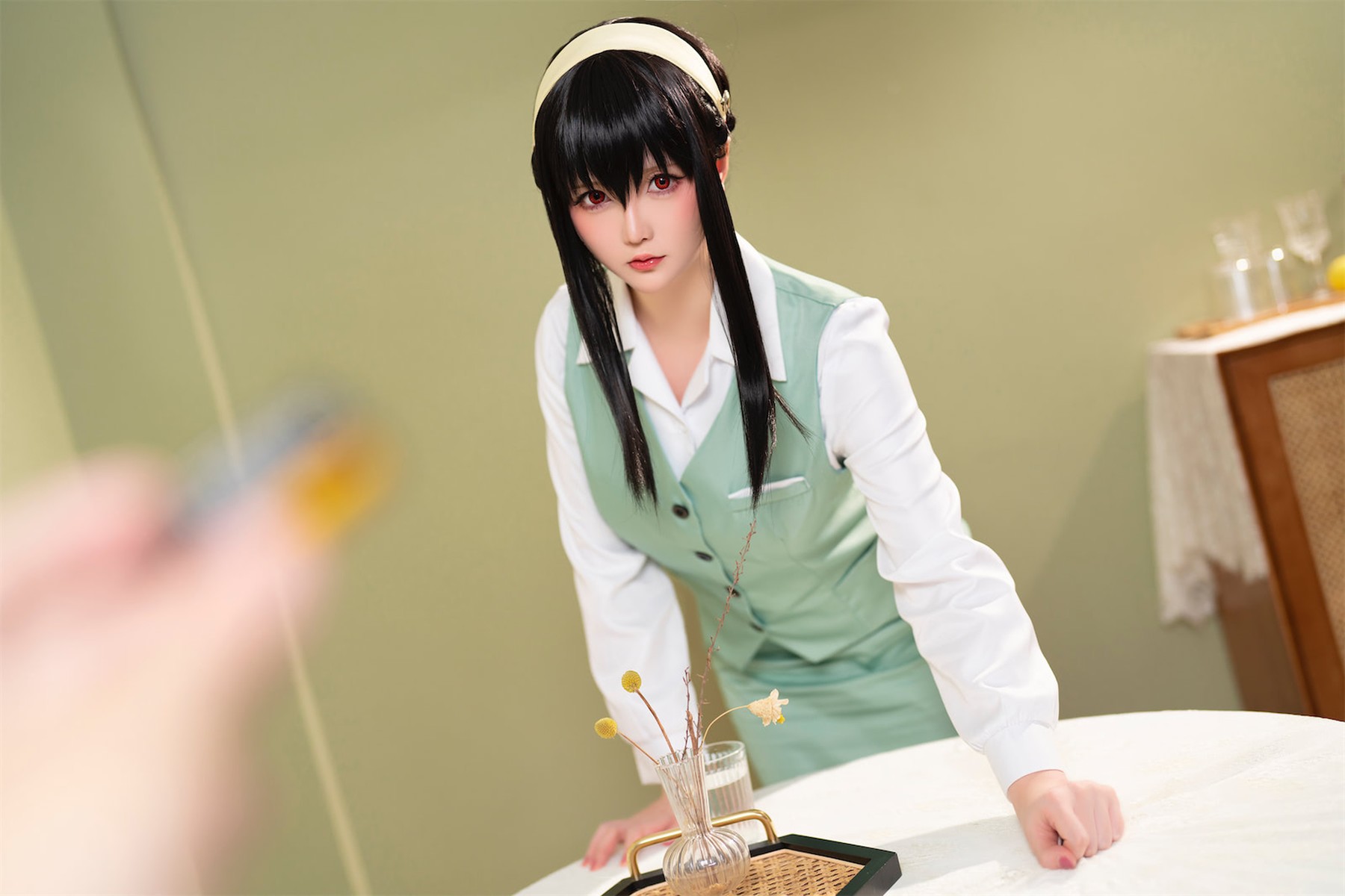 Cosplay 星之迟迟Hoshilily 圣诞节 约尔 OL制服(8)