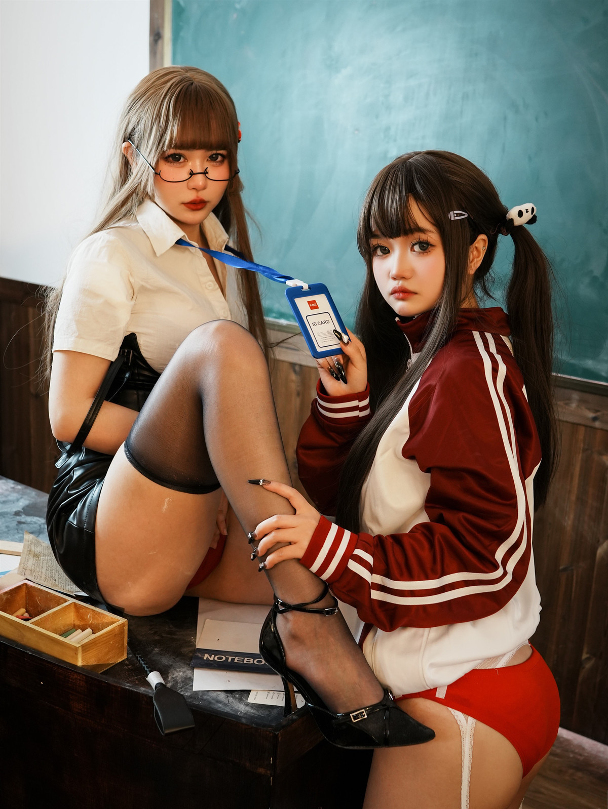 Cosplay Tina很妖孽呀 双马尾学生与老师(5)