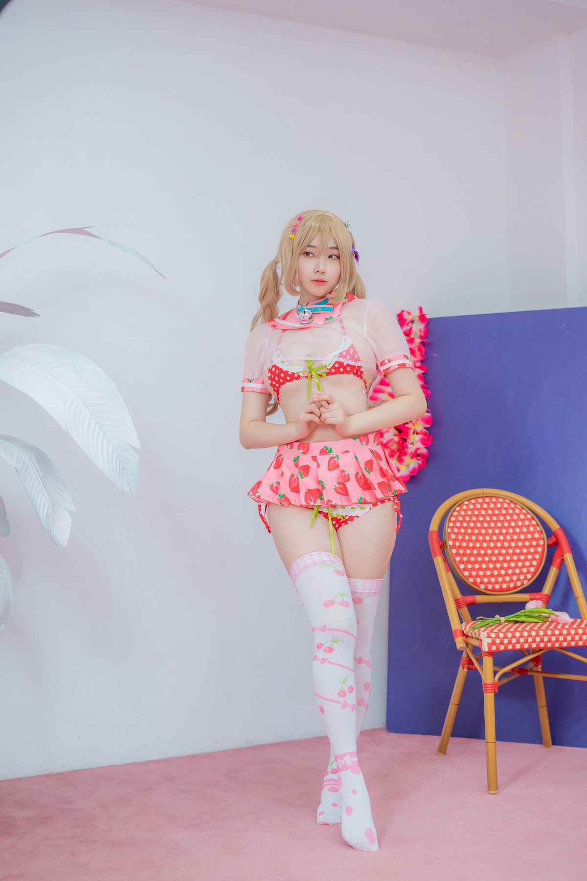 Bambi 밤비, [CreamSoda] Over knee socks Set.01(39)