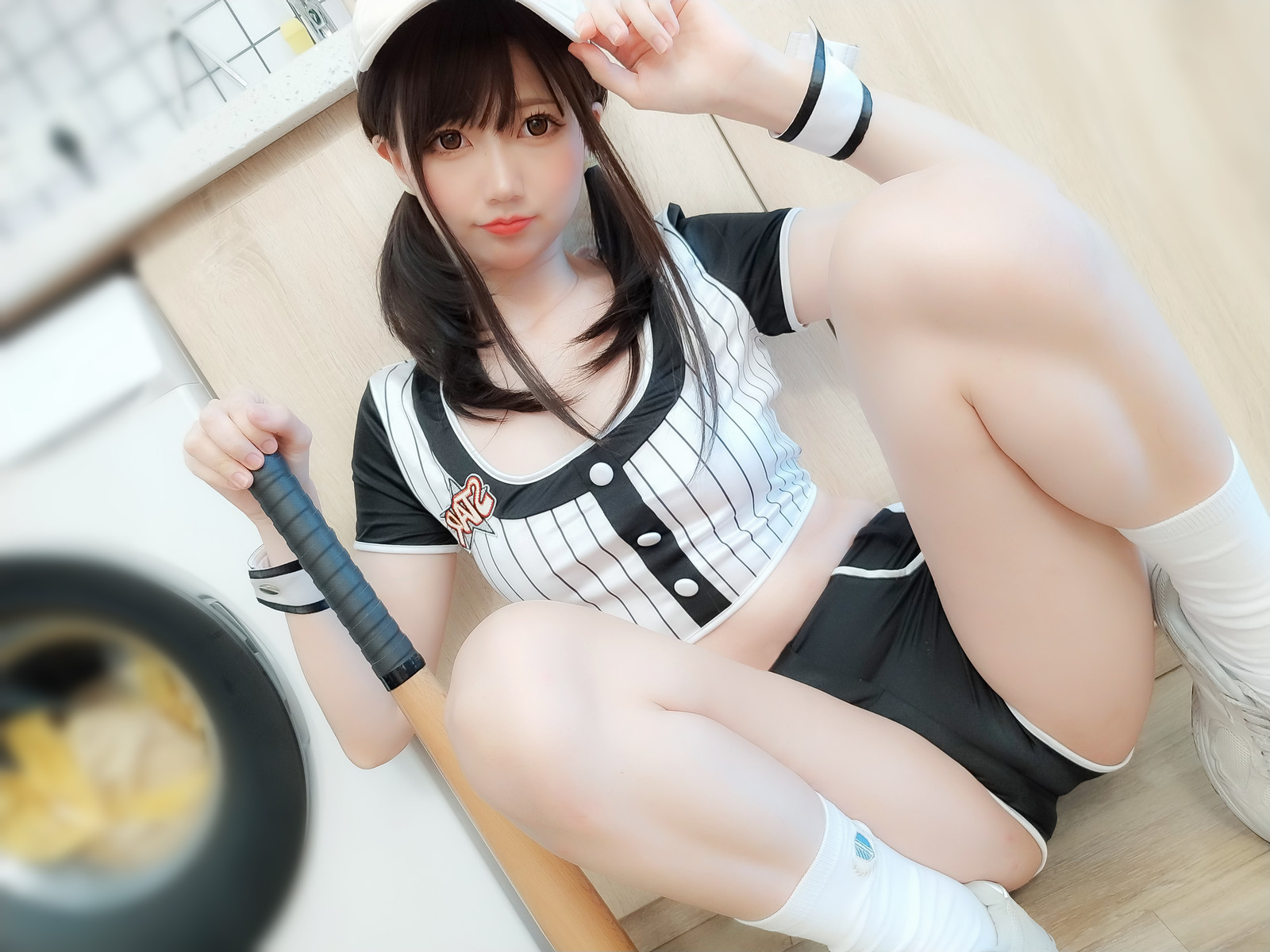 Cosplay Nagisa魔物喵 今日は野球服です〜〜(5)