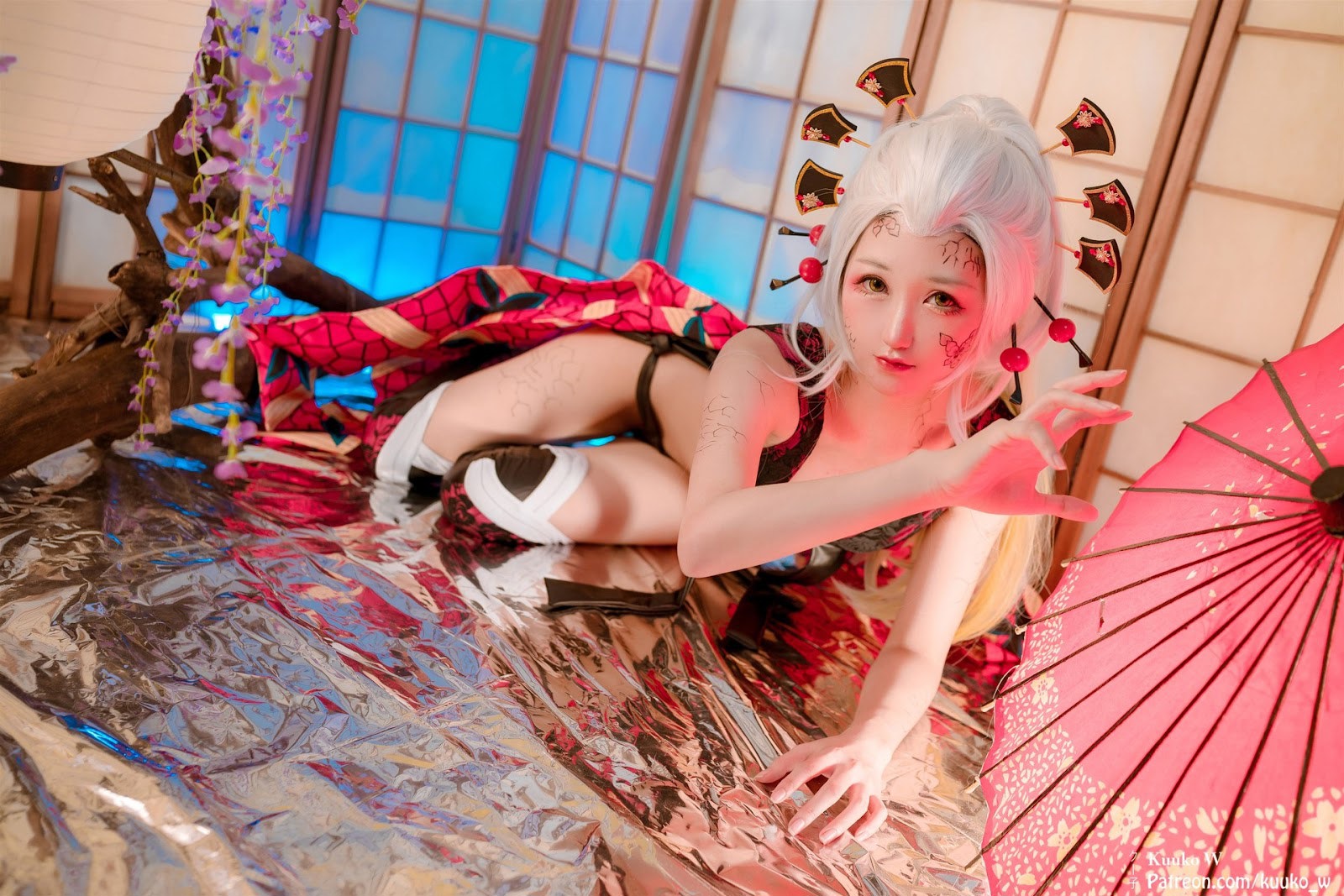 Cosplay KuukoW クー子 Daki 堕姫(21)