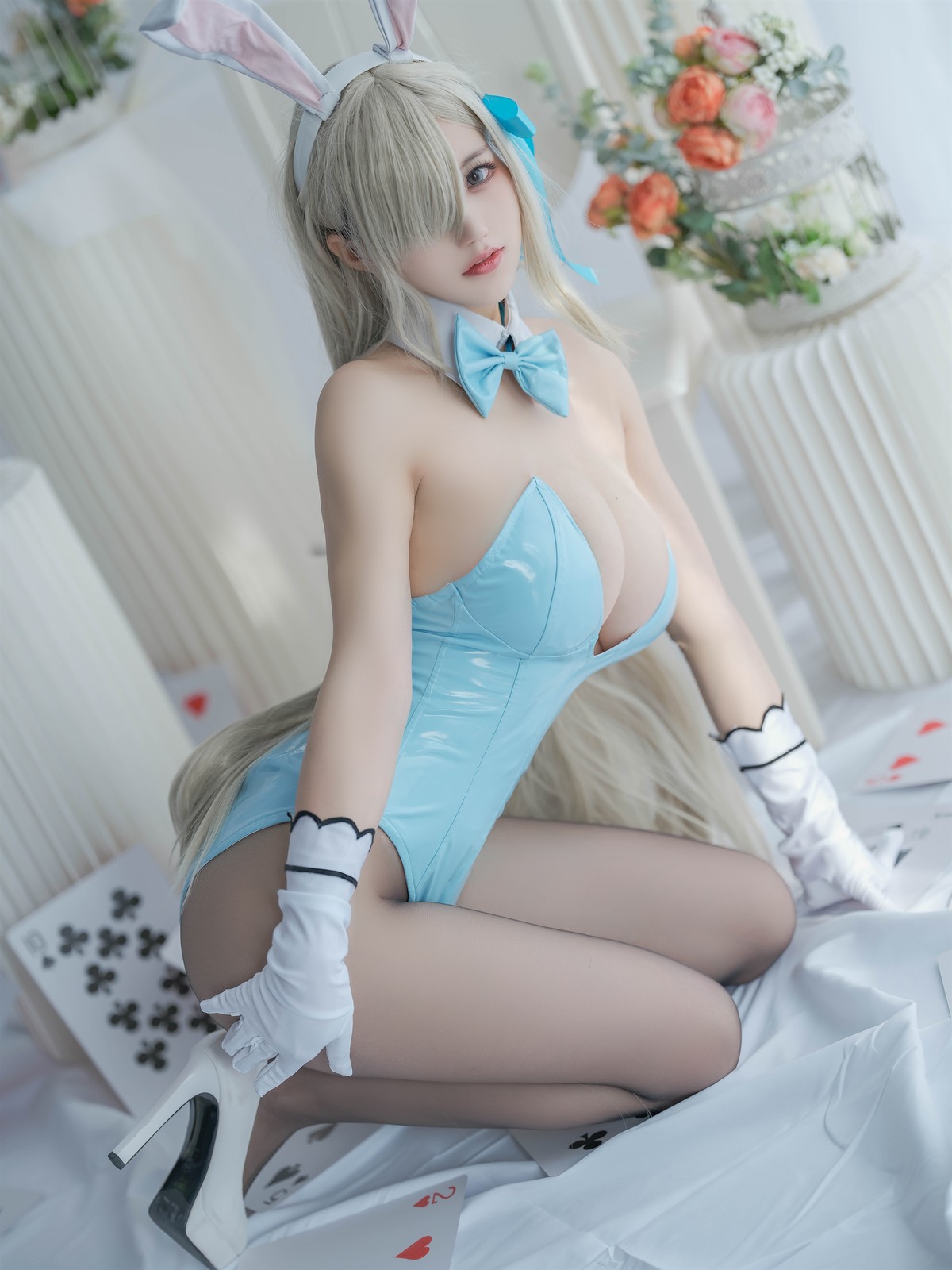 Cosplay 小仓千代w 明日奈 兔女郎(11)