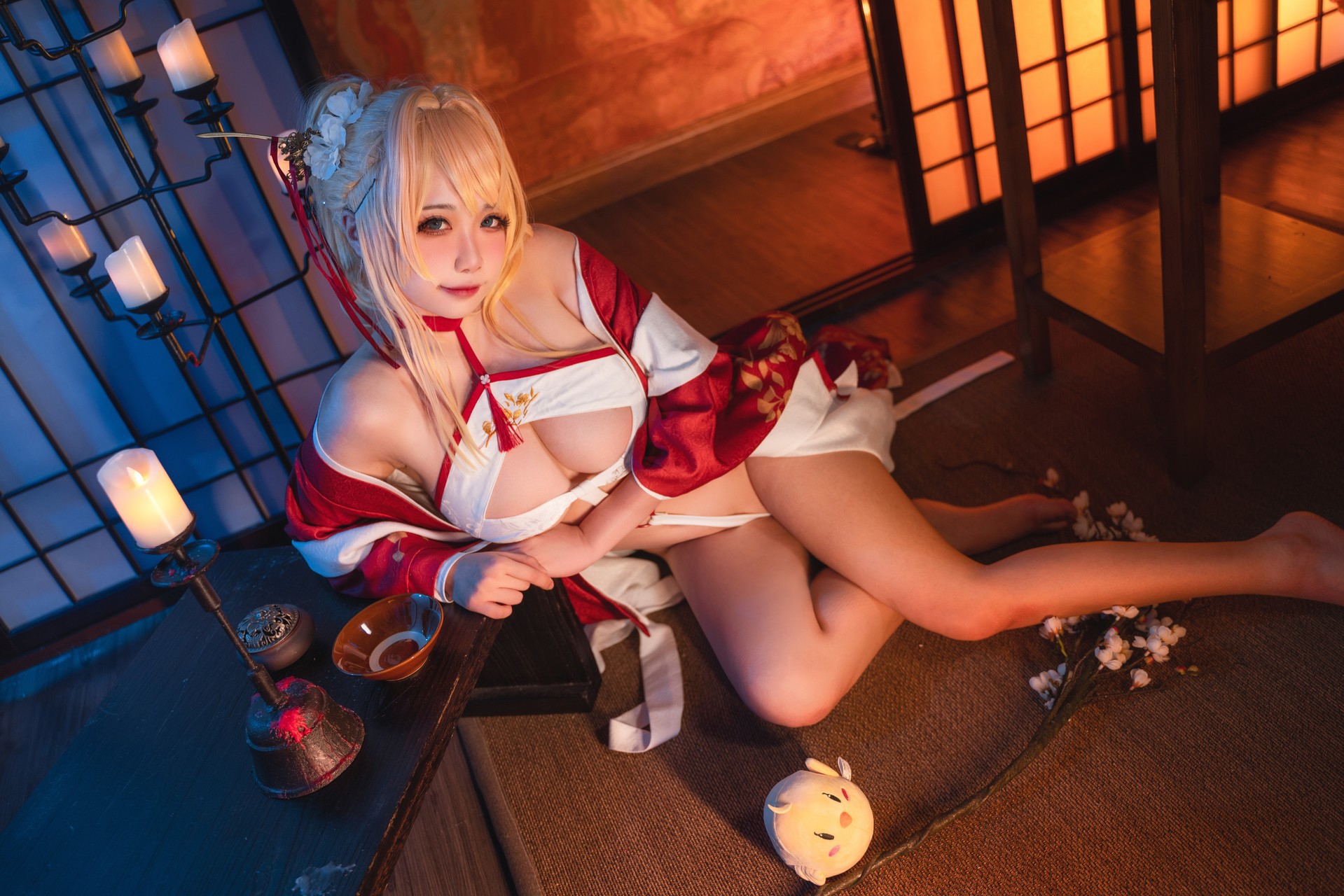 Cosplay 贞子蜜桃 碧蓝航线 新春光荣(15)