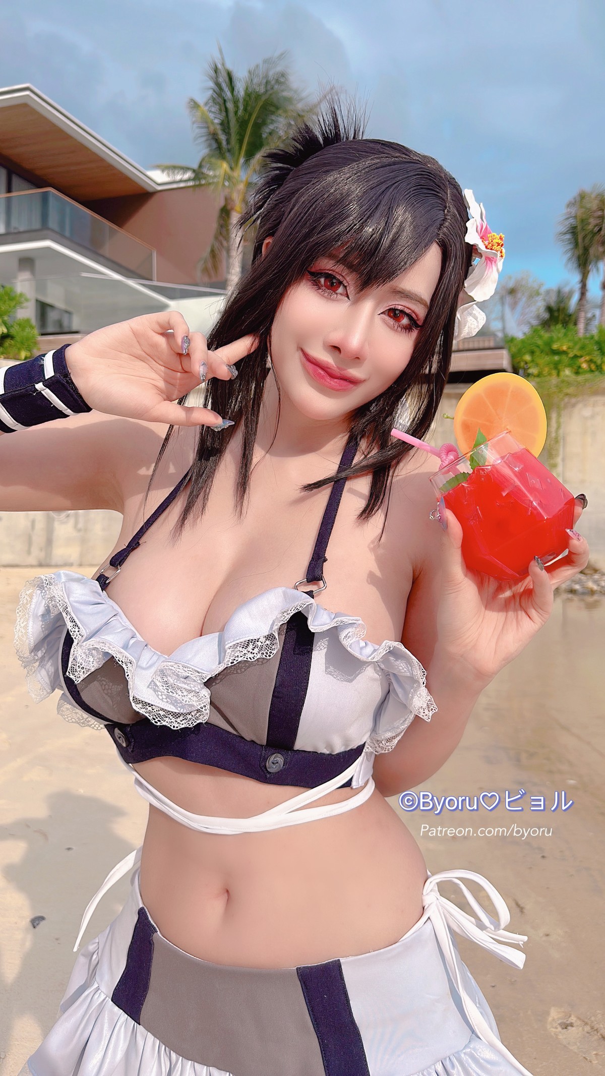 Cosplay 日本性感萝莉Byoru Tifa FF7r Bikini(42)