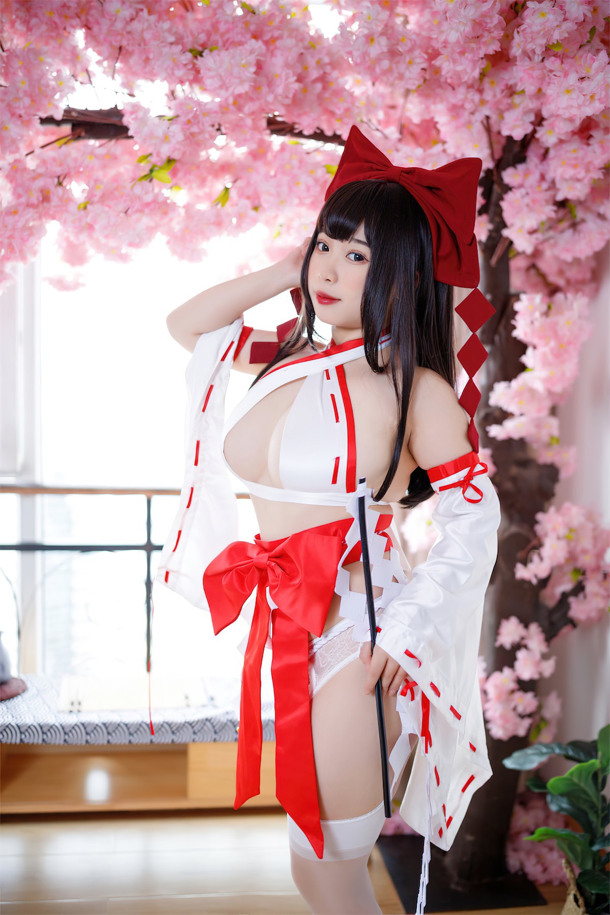 Cosplay 胡桃猫Kurumineko 欲望神社巫(28)