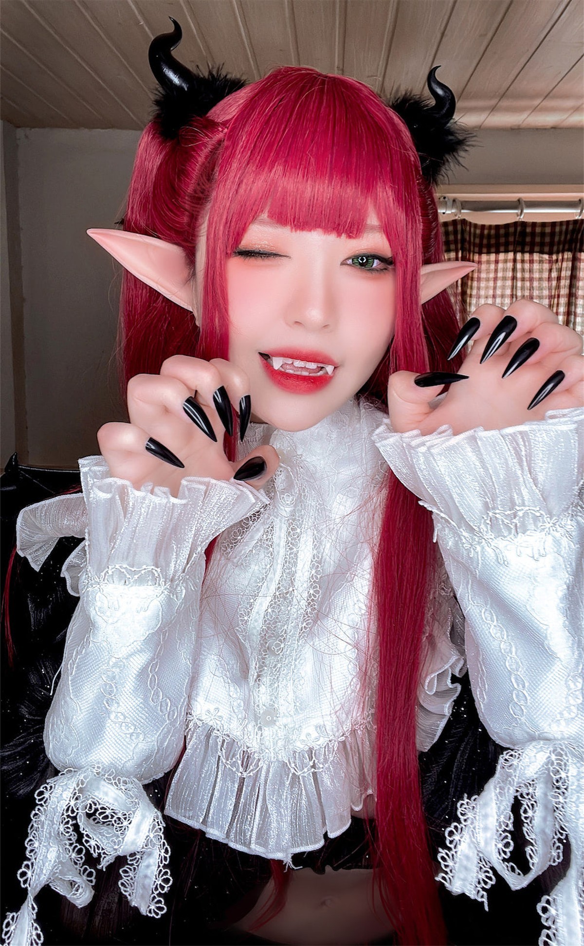 Cosplay 半半子Banbanko 小恶魔利兹(41)