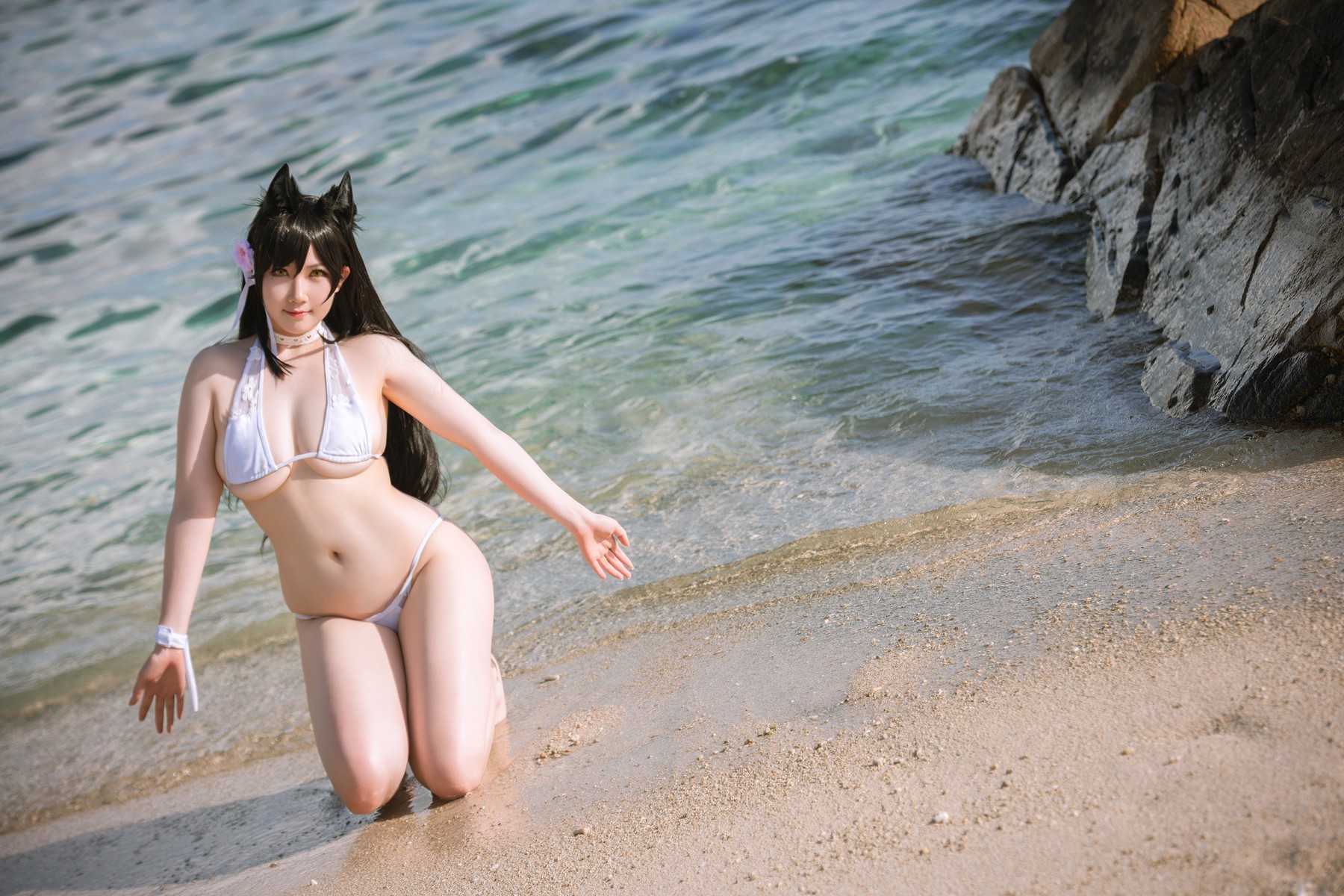 是本末末 Cosplay 爱宕泳装 Atago(14)