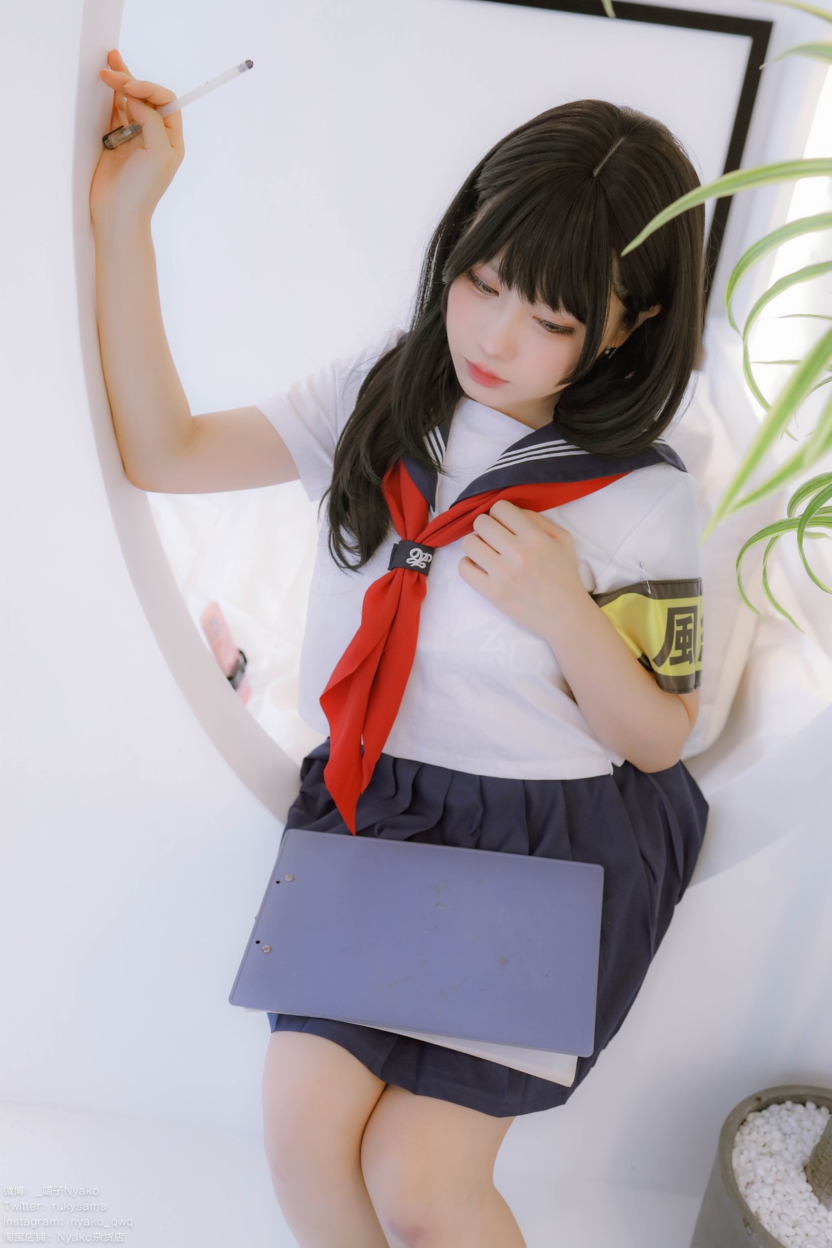 Cosplay Nyako喵子 风纪委员(13)