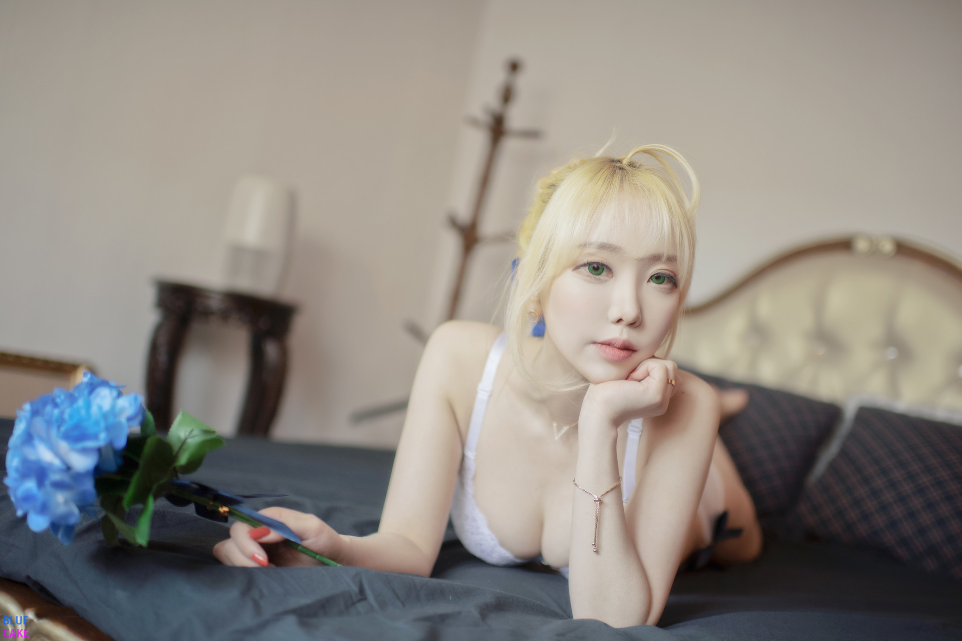정보미 &#038; 권지아, [BLUECAKE] Fate Saber x Thosaka Rin Lingerie.Ver Set.02(3)