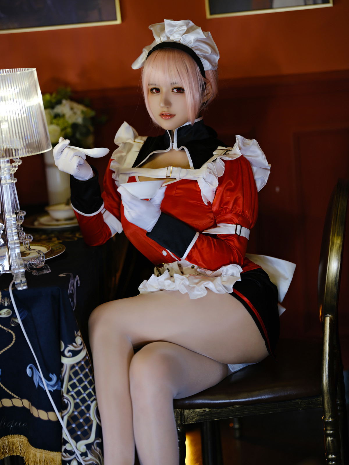 Cosplay 小仓千代w 南丁女仆(14)