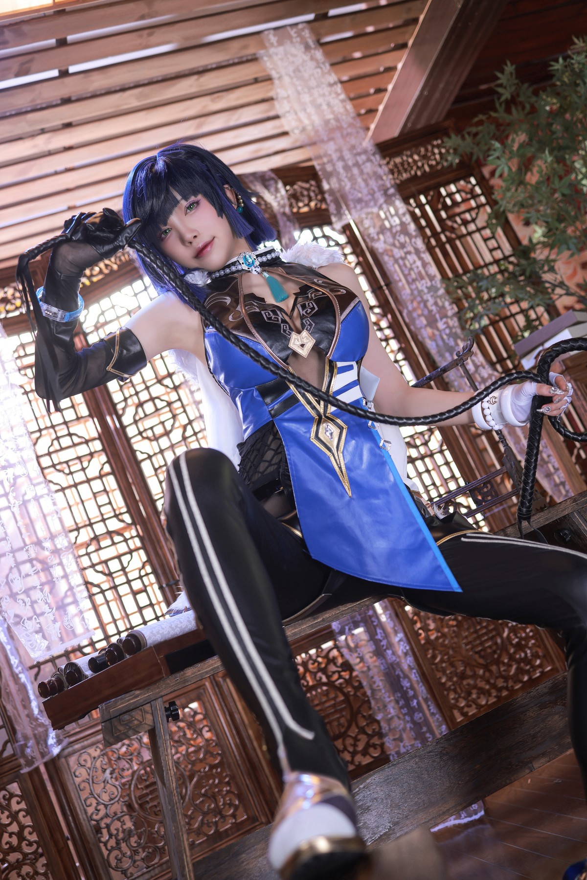 水淼aqua Cosplay 夜兰 Yelan(31)