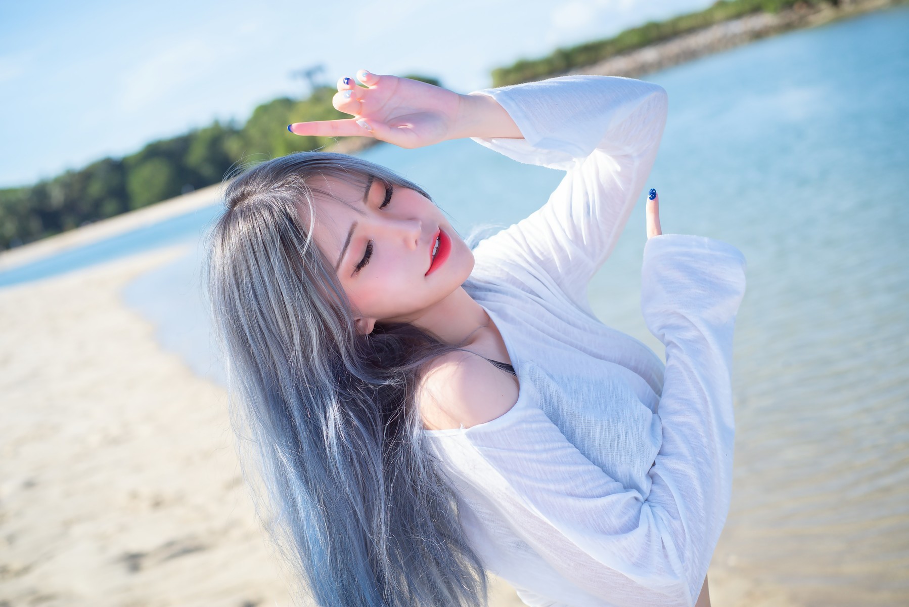 Plant Lily 花リリ Cosplay Beach lily(36)