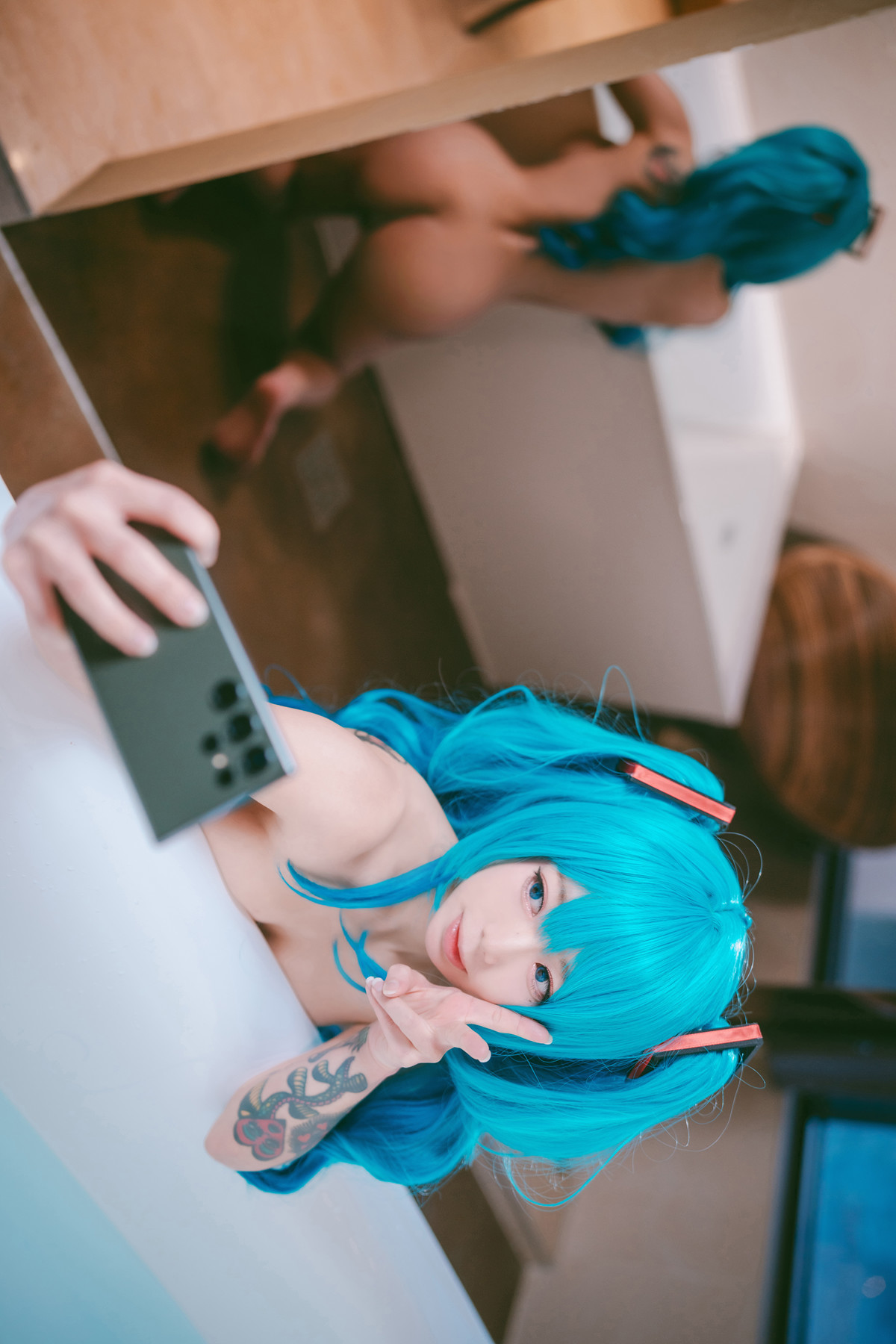 Cosplay Maruemon 마루에몽 Plug Me In Miku Set.01(61)