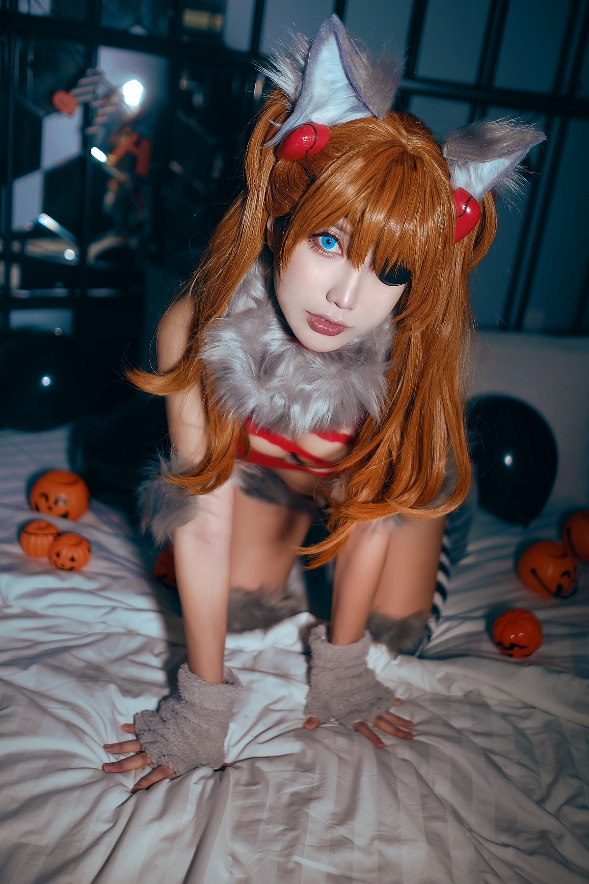 MingTao 明桃 Cosplay Asuka Werewolf(33)