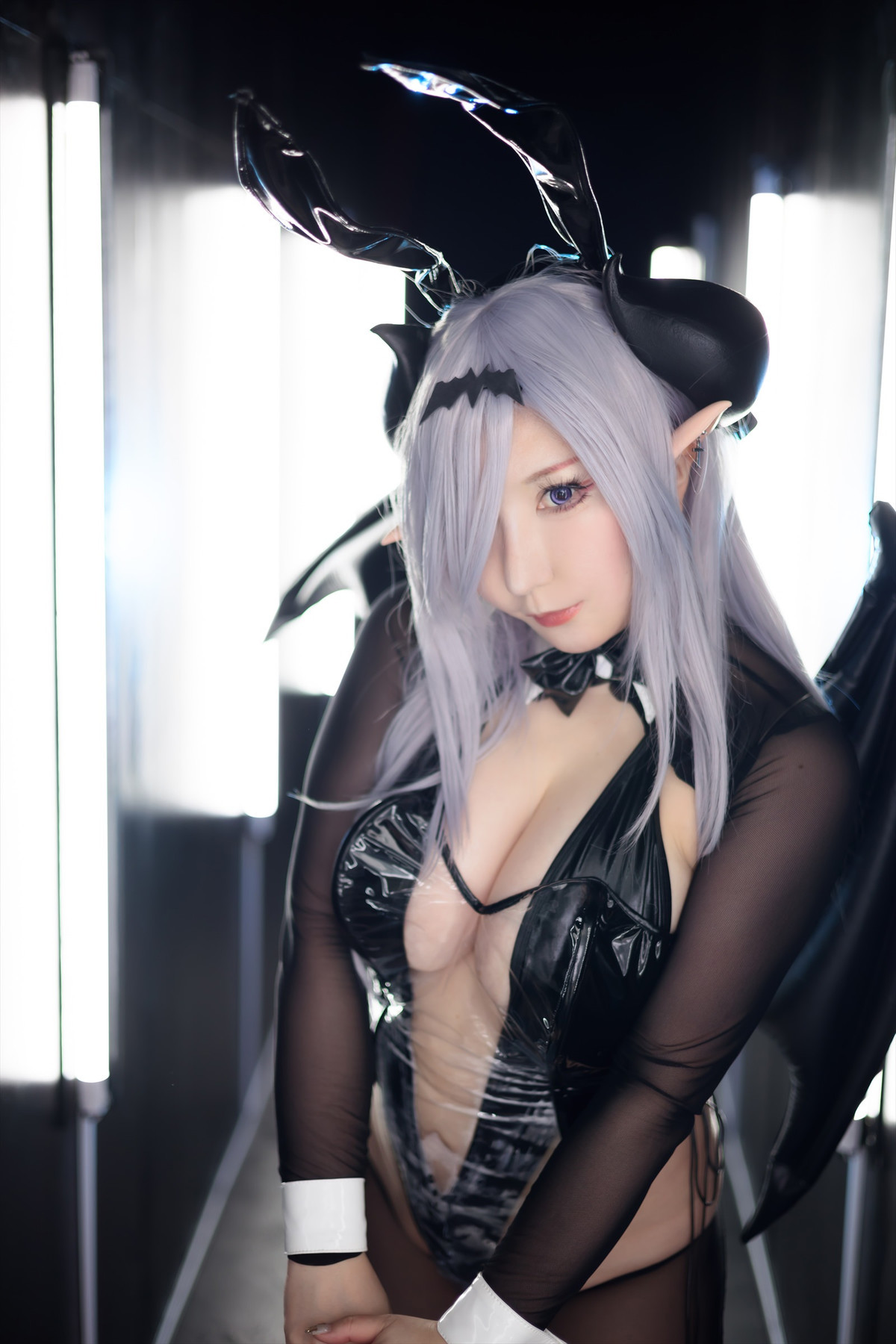 Cosplay SAKUサク See-through Bunny Succubus Set.01(14)