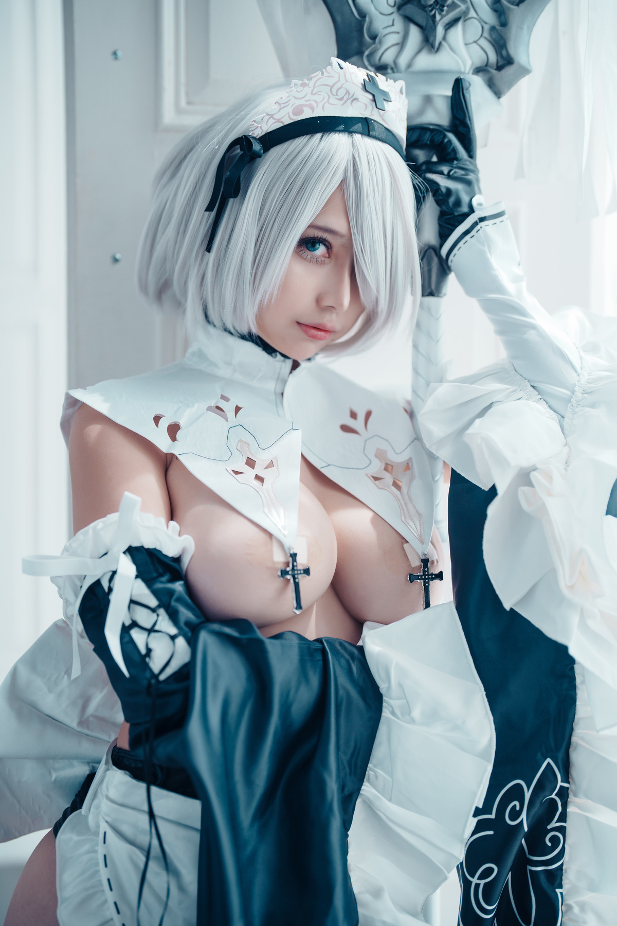 Cosplay 沖田凜花Rinka 2B Maid(21)