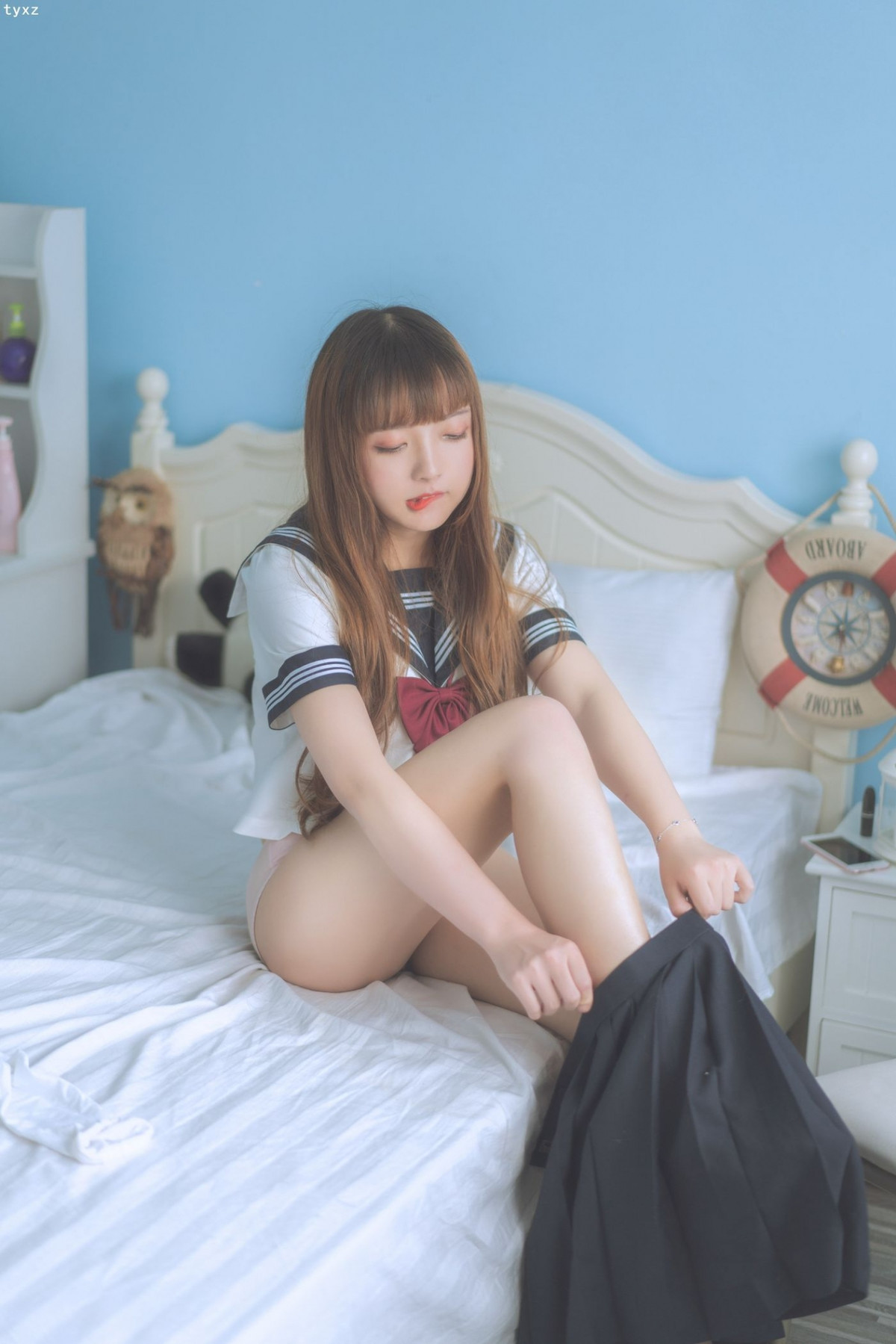 Cosplay 一隻雲燒 JK少女(19)