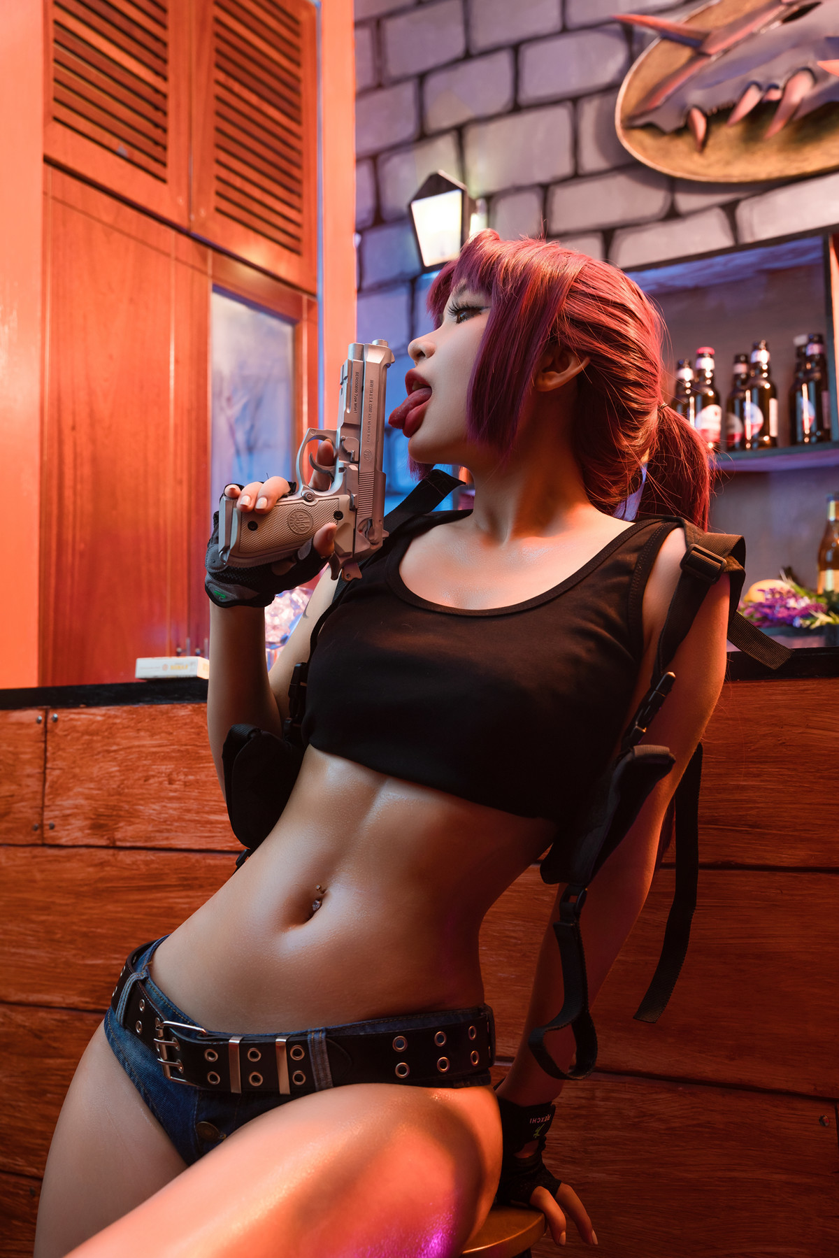 Cosplay Umeko.J Revy Black Lagoon(6)