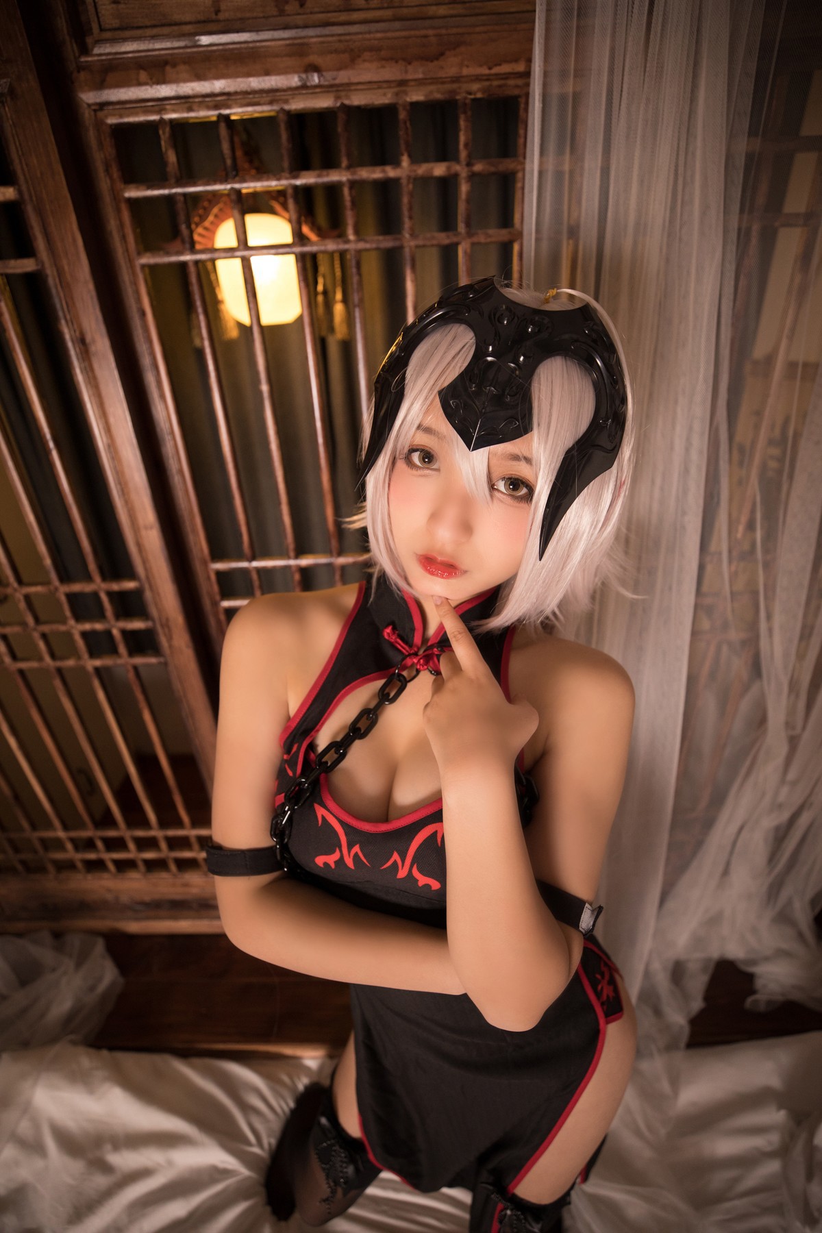 Cosplay 神楽坂真冬 电子相册-旗袍黑贞 Set.01(3)