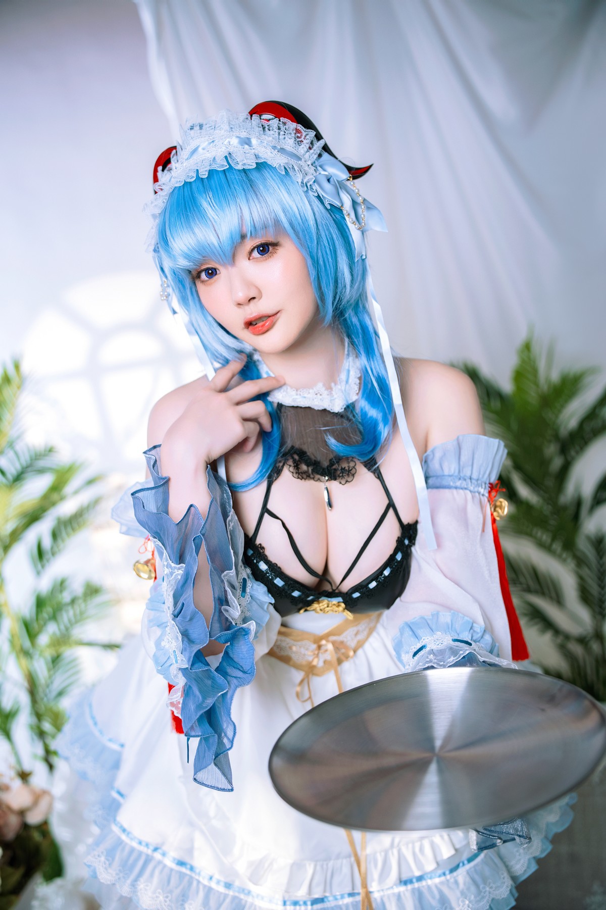 Cosplay Ying Tze 甘雨 Ganyu Maid(13)