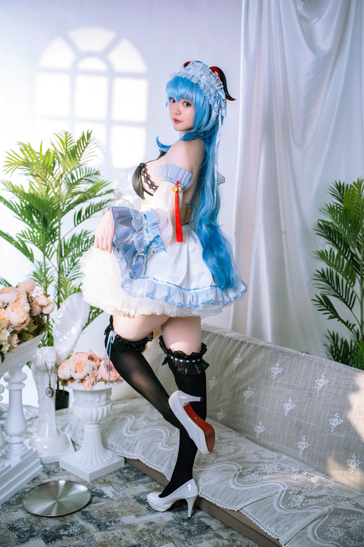 Cosplay Ying Tze 甘雨 Ganyu Maid(26)