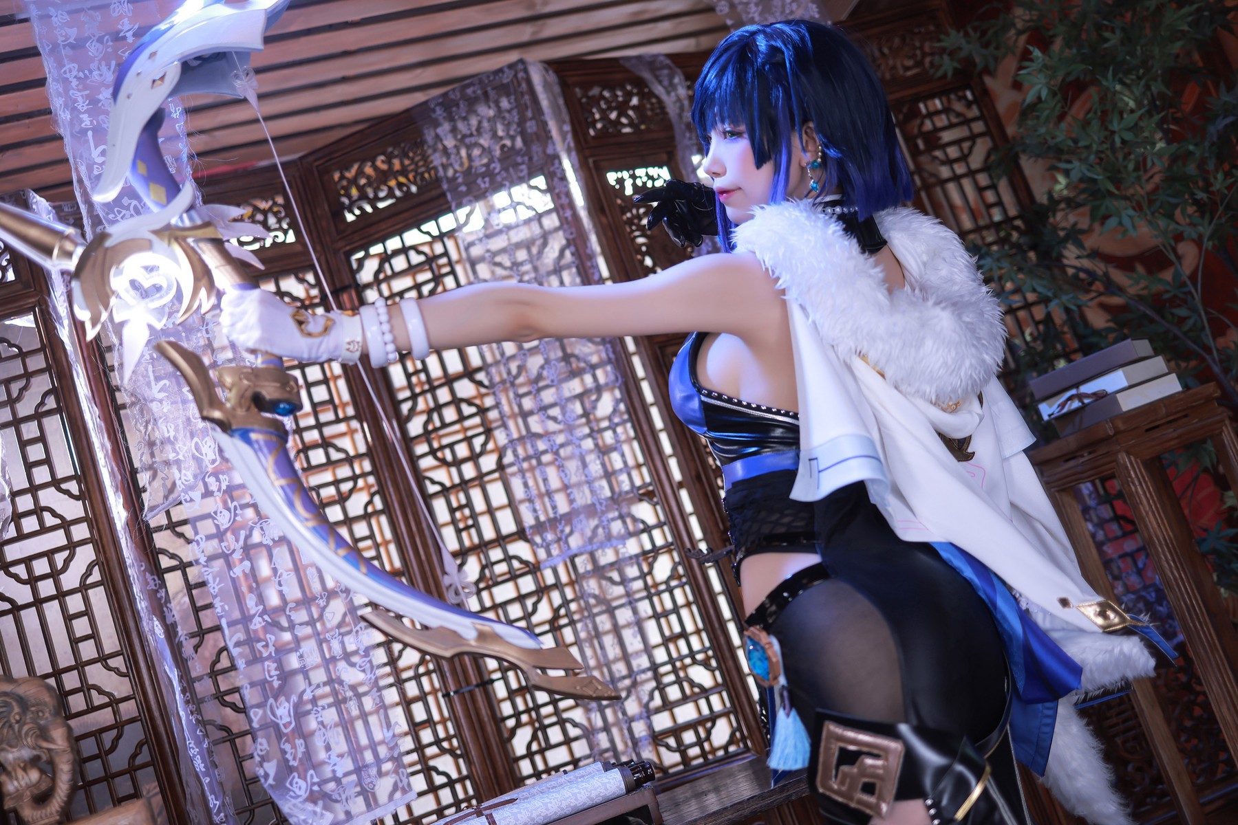 水淼aqua Cosplay 夜兰 Yelan(23)