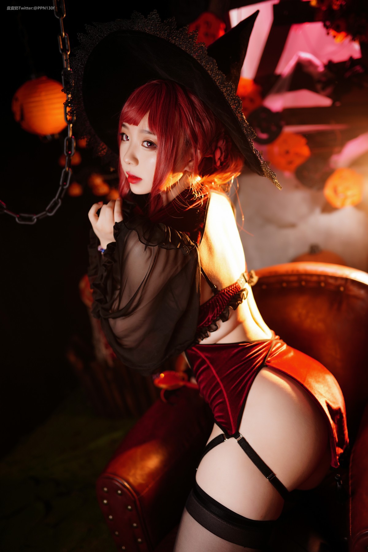 Cosplay 皮皮奶可可爱了啦 万圣节女巫(14)