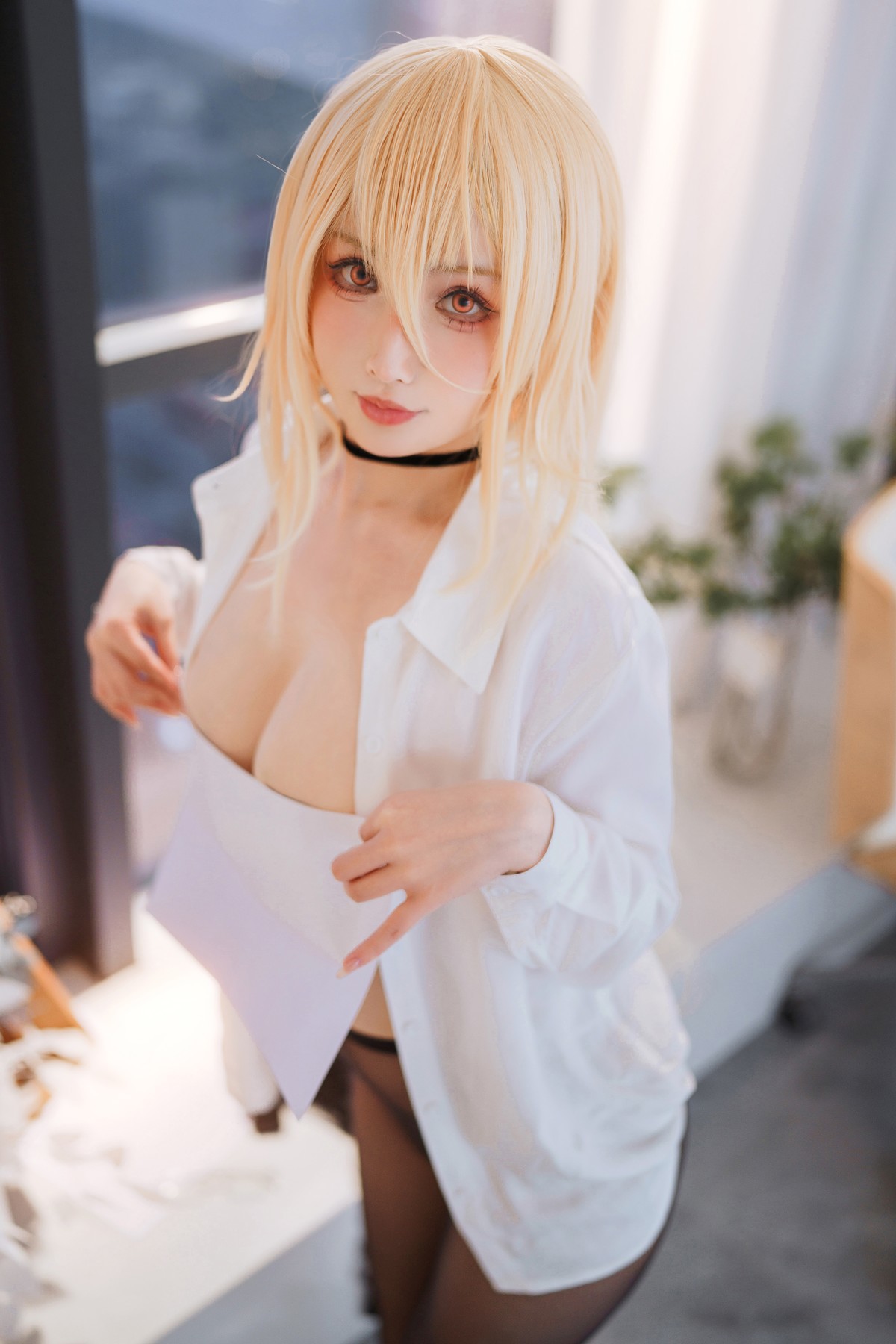 Cosplay rioko凉凉子 碧蓝航线 冤仇 办公室的意外(21)